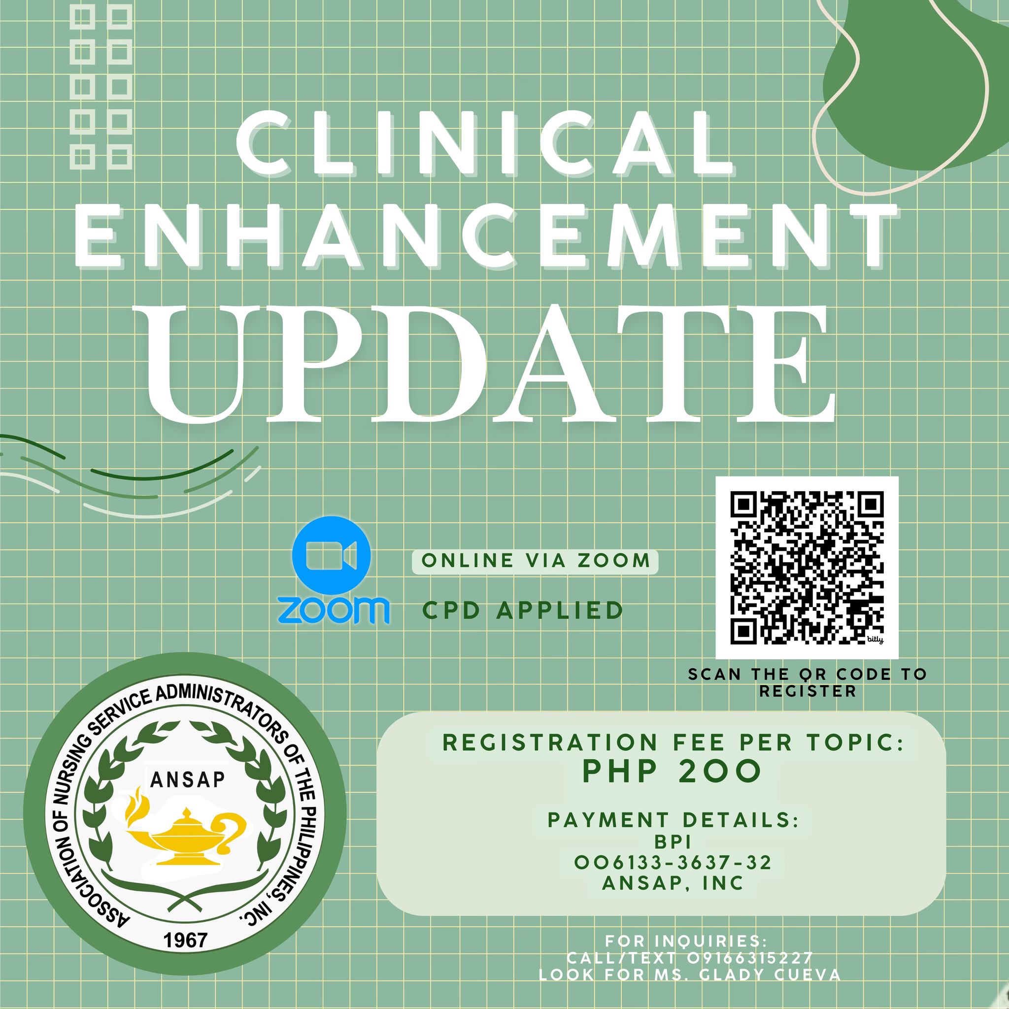 ANSAP,Inc. - 𝐋𝐞𝐚𝐫𝐧𝐢𝐧𝐠 𝐒𝐞𝐫𝐢𝐞𝐬 | 𝐂𝐥𝐢𝐧𝐢𝐜𝐚𝐥 𝐄𝐧𝐡𝐚𝐧𝐜𝐞𝐦𝐞𝐧𝐭 𝐔𝐩𝐝𝐚𝐭𝐞... | Facebook
