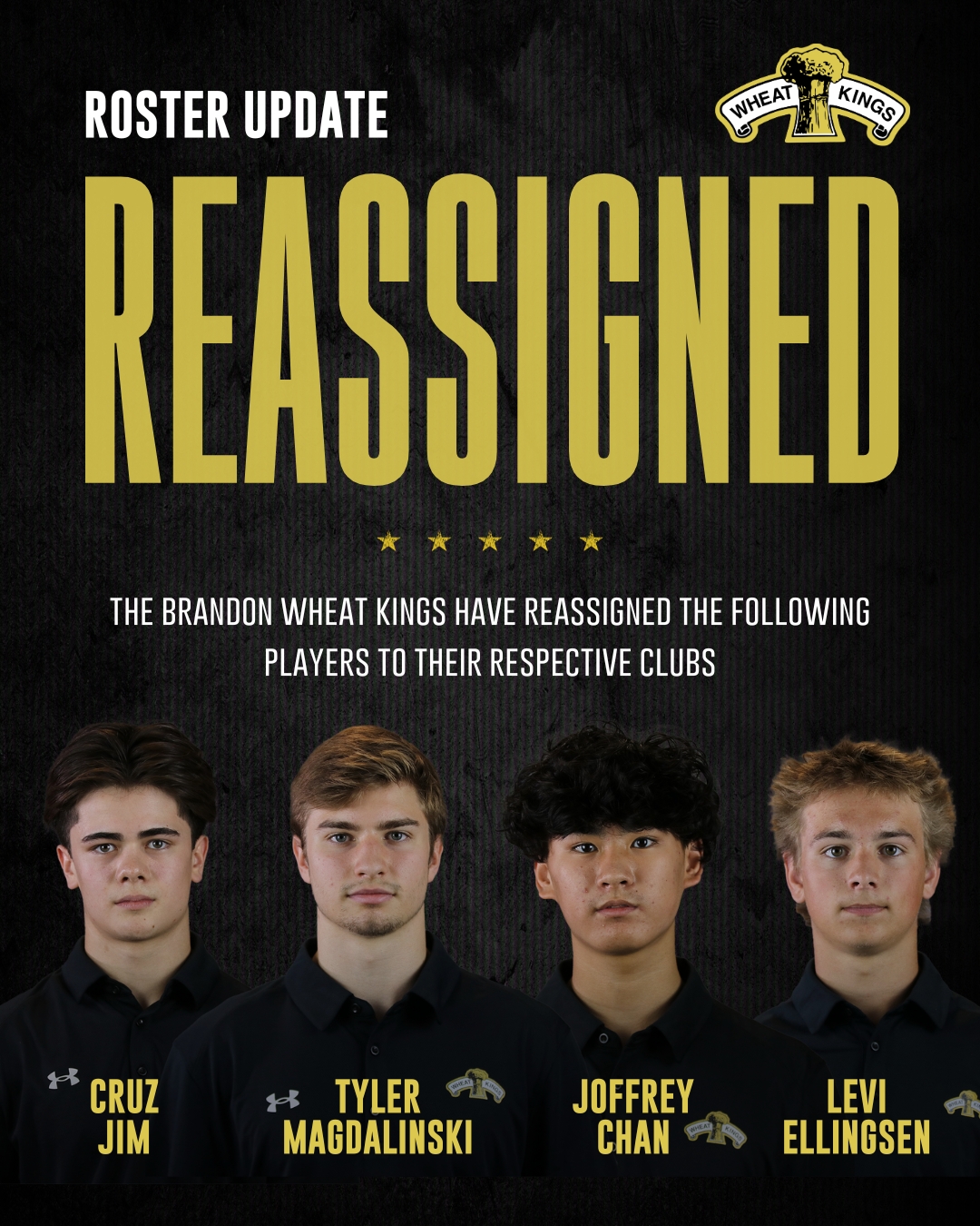 Roster Update The... - Brandon Wheat Kings Hockey Club (WHL) | Facebook