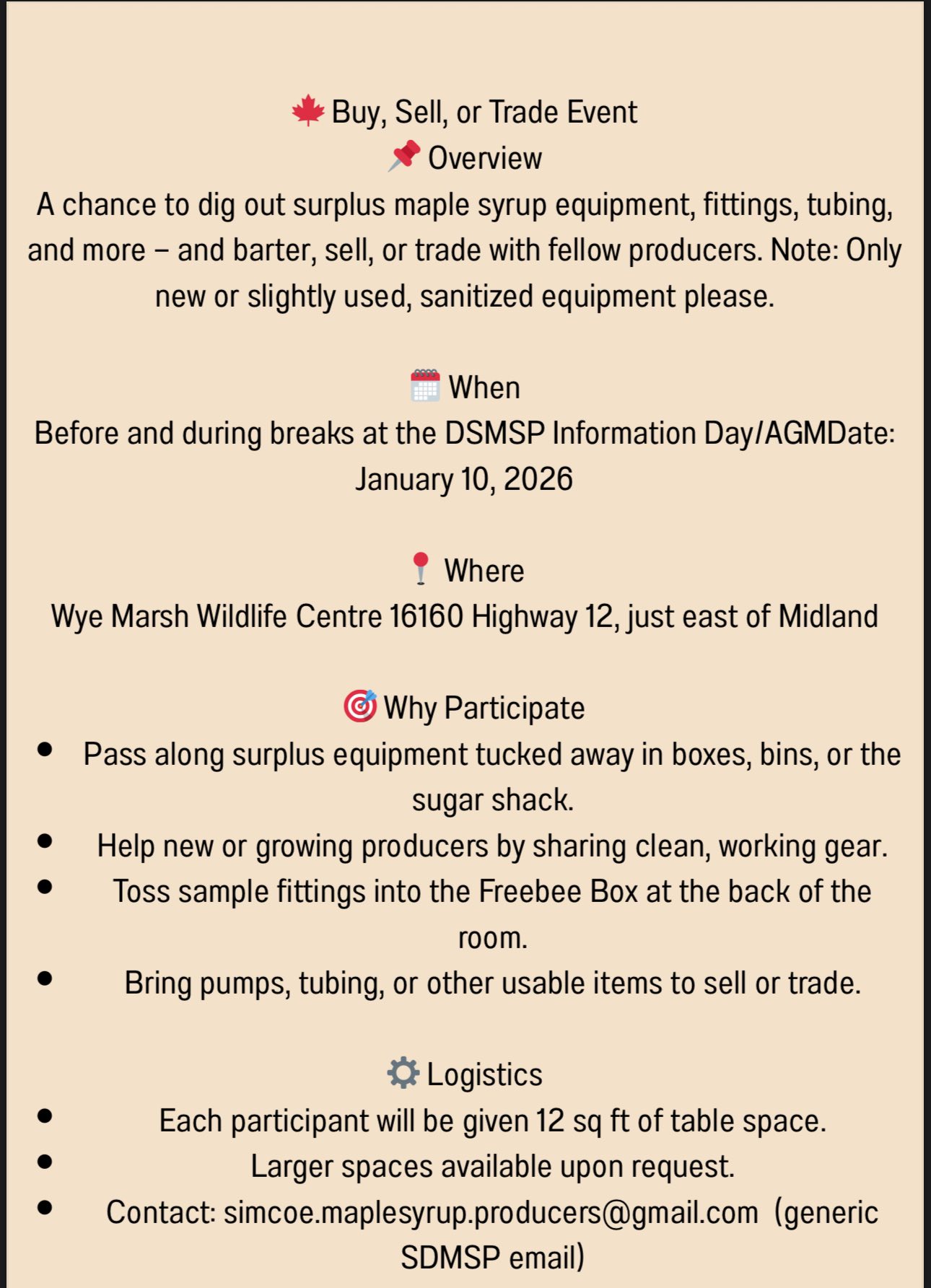 Simcoe and... - Simcoe and District Maple Syrup Producers