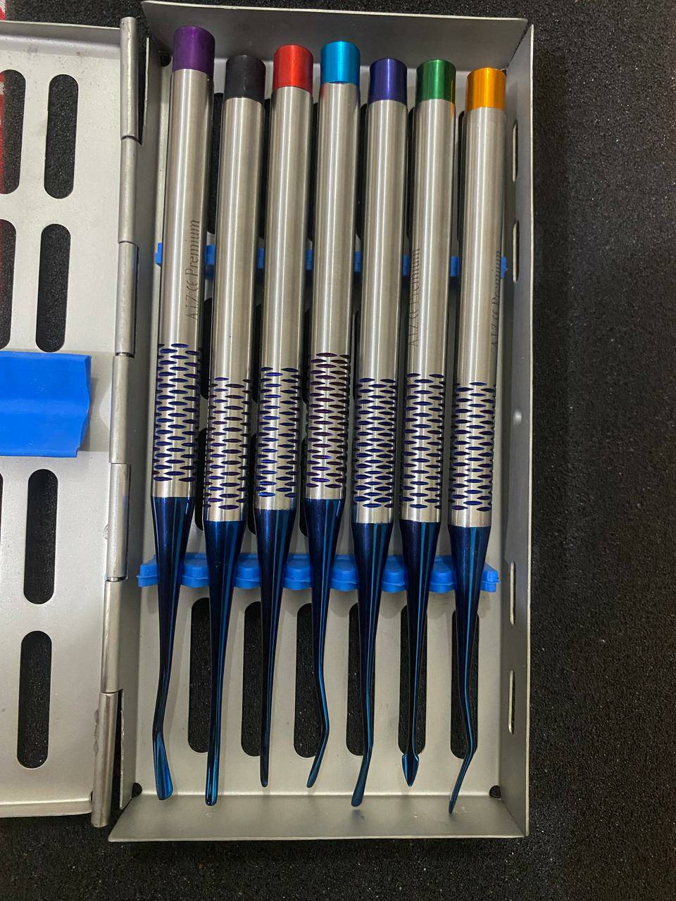INSTUMAX 7-Piece Dental Luxating Elevators Kit - PDL Periotome & Root Extraction Set