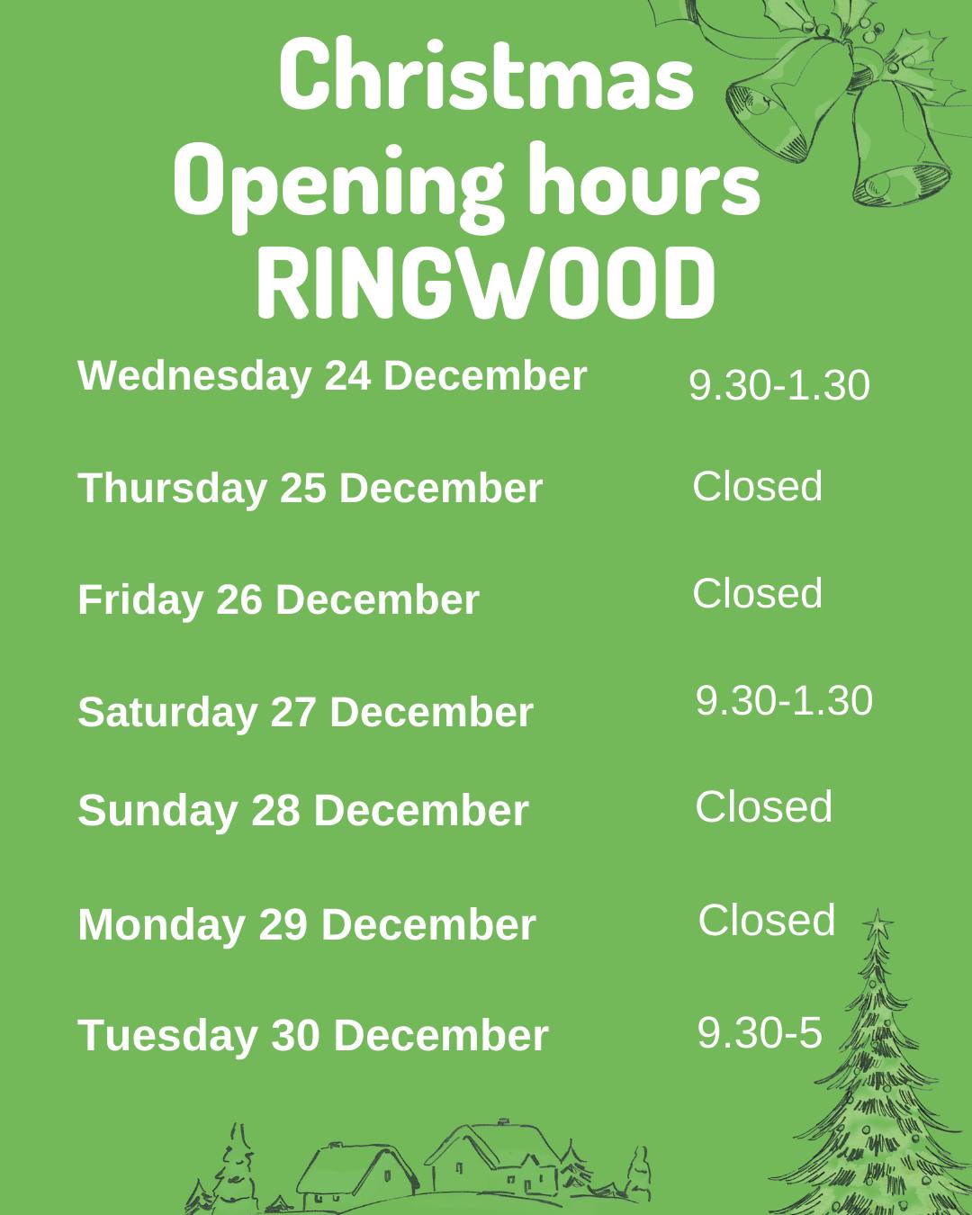 Ringwood library is open this morning. These are the opening hours for ...