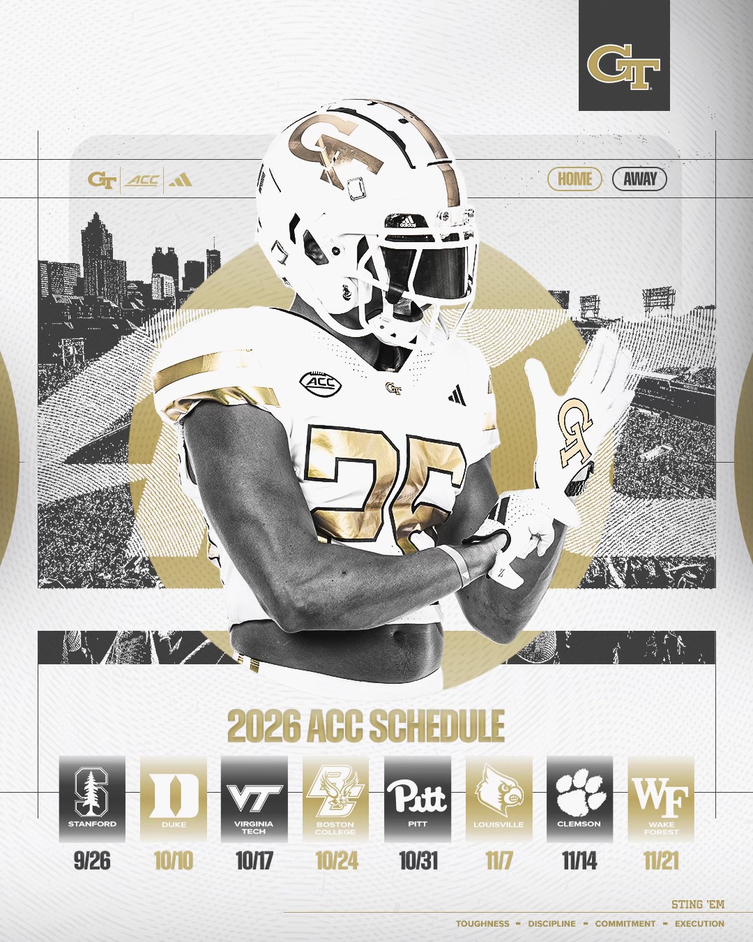 The 2026 ACC Schedule is here.... - Georgia Tech Football | Facebook