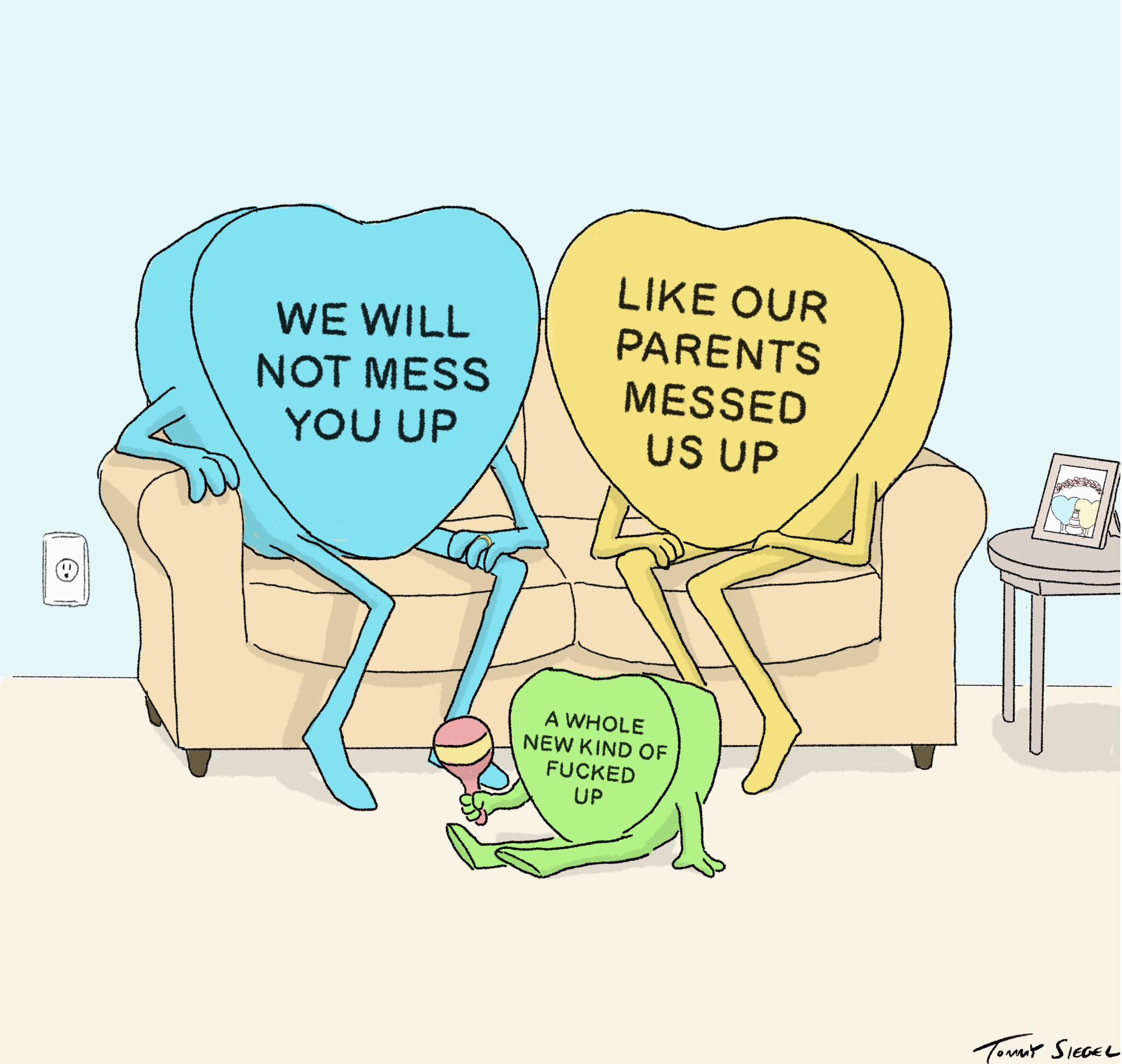 uh oh a Father's Day comic PS: it's from my dang book, “Candy
