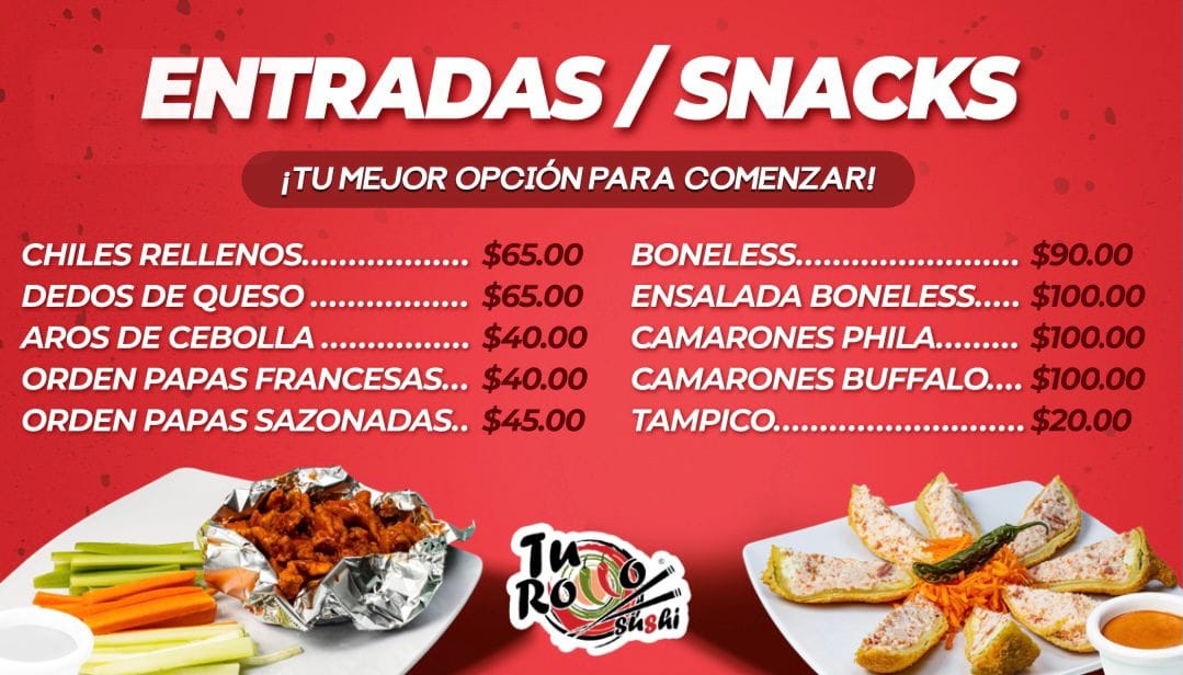 Tu Rollo Sushi - ¡Conoce las riquísimas entradas que tenemos a su ...