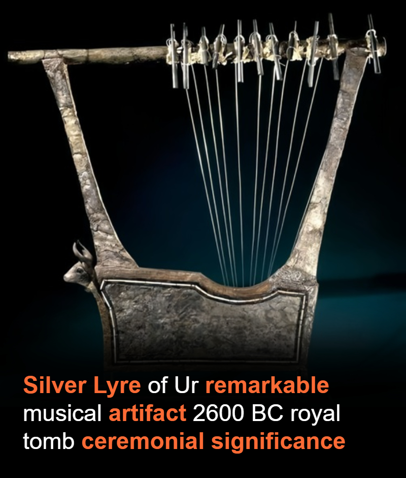 Mysterious - The Silver Lyre of Ur, dating to the First Dynasty of Ur ...