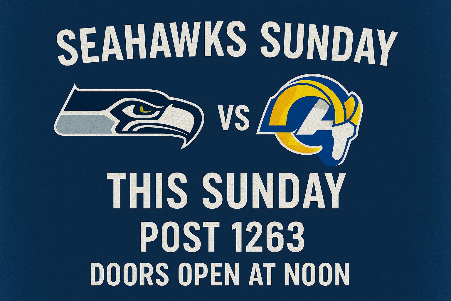 💙💚 SEAHAWKS SUNDAY at VFW Post... - VFW Post 1263 Renton | Facebook