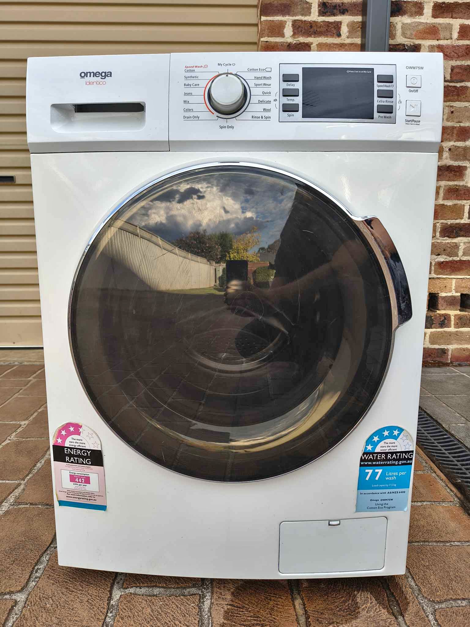 Omega Identico 7.5Kg Washing Machine (OWM75W) - Washing Machines ...