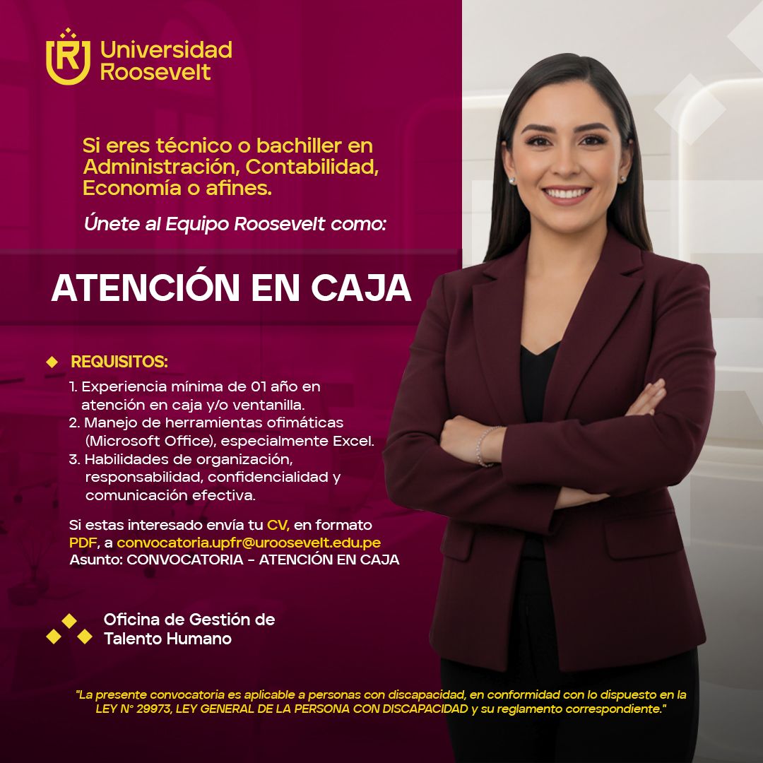Universidad - 📢 ¡Únete al Equipo Roosevelt! 💼 La Universidad Roosevelt ...