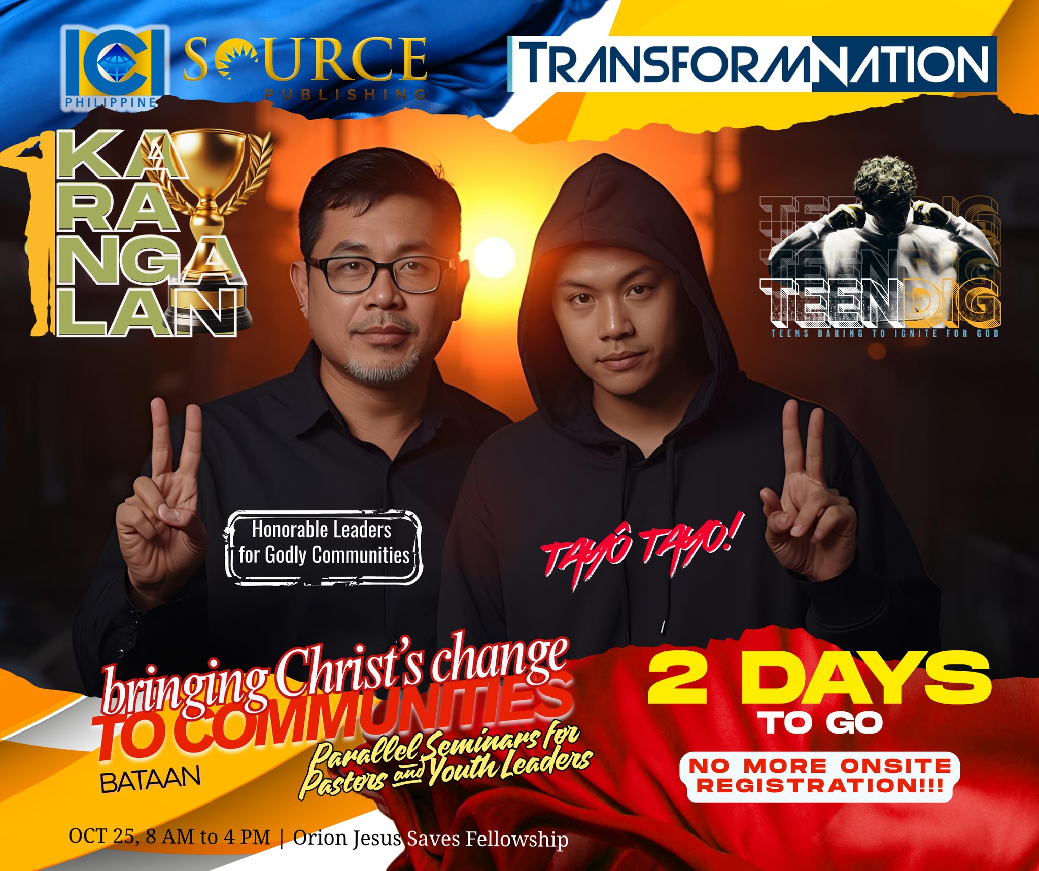 ICI - ⚡️2 DAYS NA LANG! ⚡️ Mga pastors at youth leaders — ready na ba ...