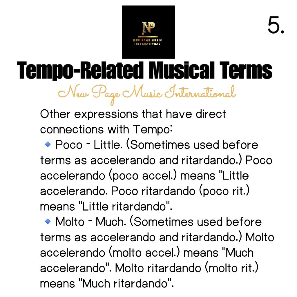 ‎🎼 Tempo-Related Musical... - New Page Music International | Facebook