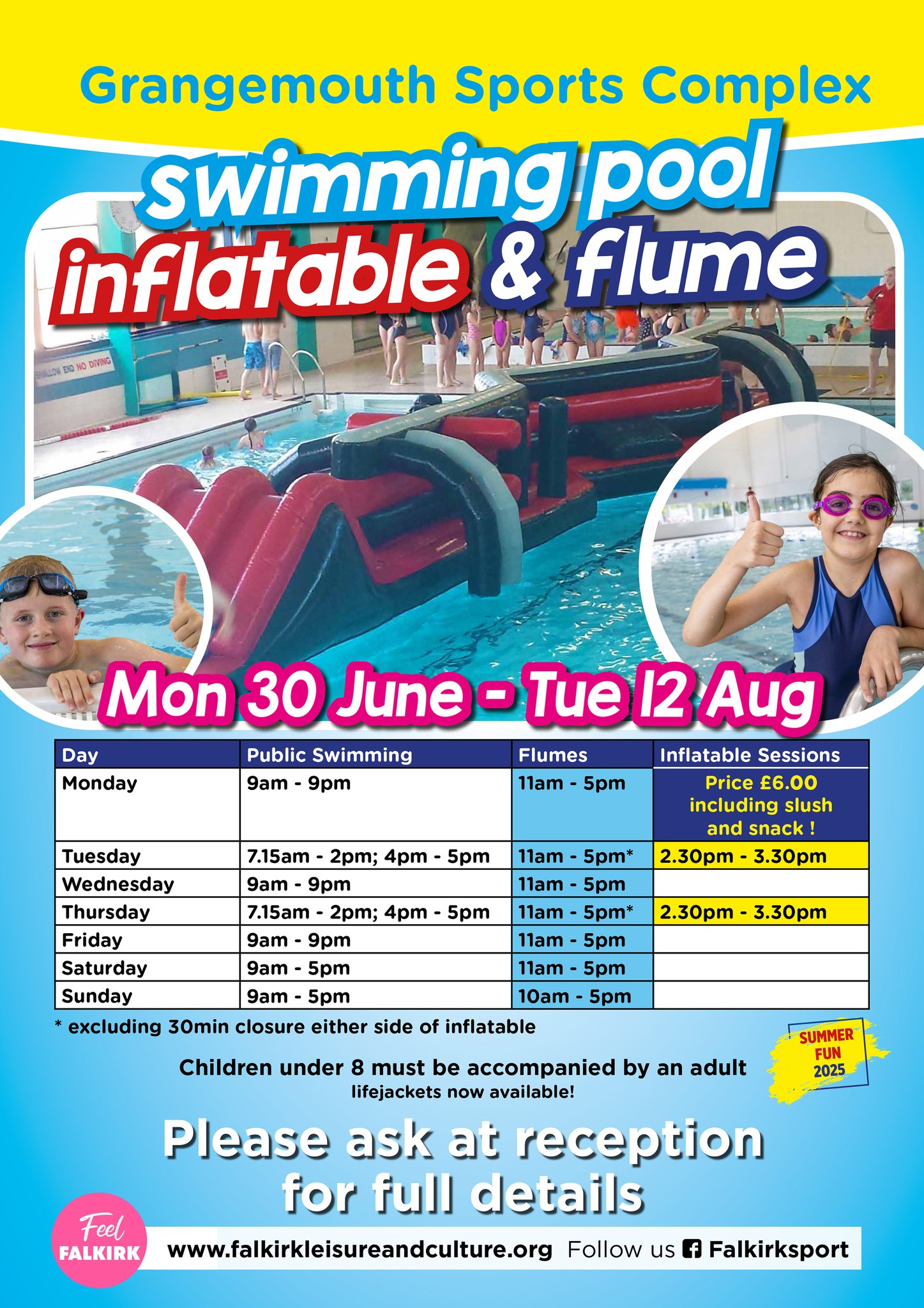 Falkirk Sport - The Inflatable sessions are back for the... | Facebook