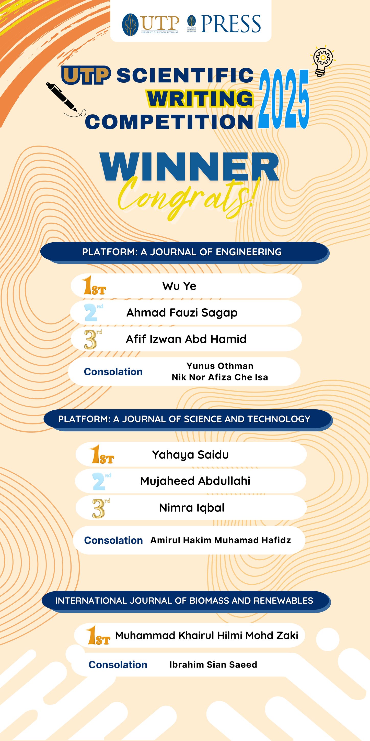 UTP - Greetings from UTP Press! We are delighted to announce the ...