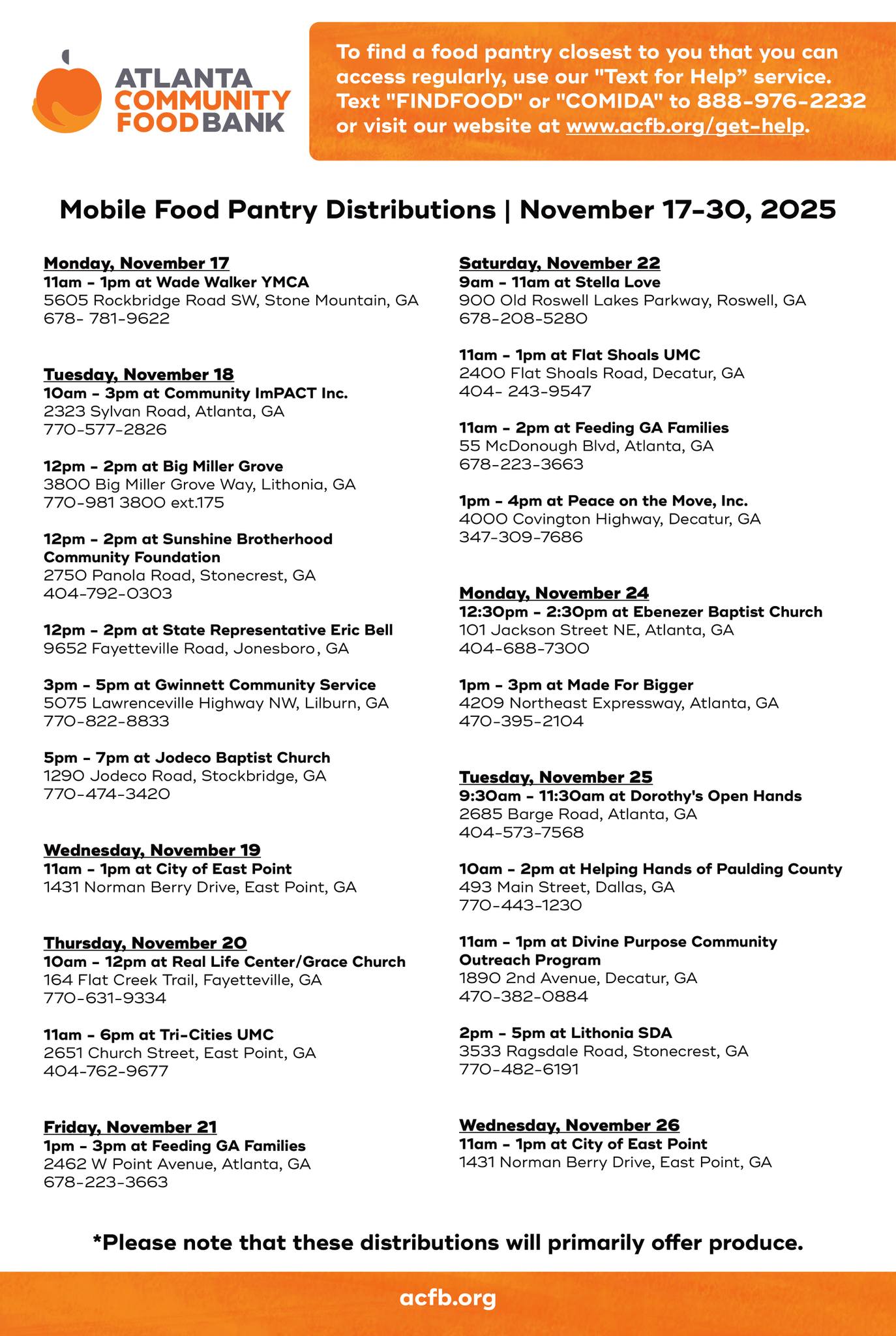‼️ UPDATED‼️ With the... - Atlanta Community Food Bank | Facebook