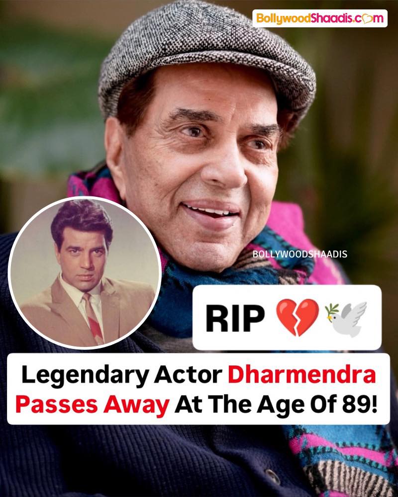 BollywoodShaadis.com - Legendary bollywood actor, Dharmendra passes ...