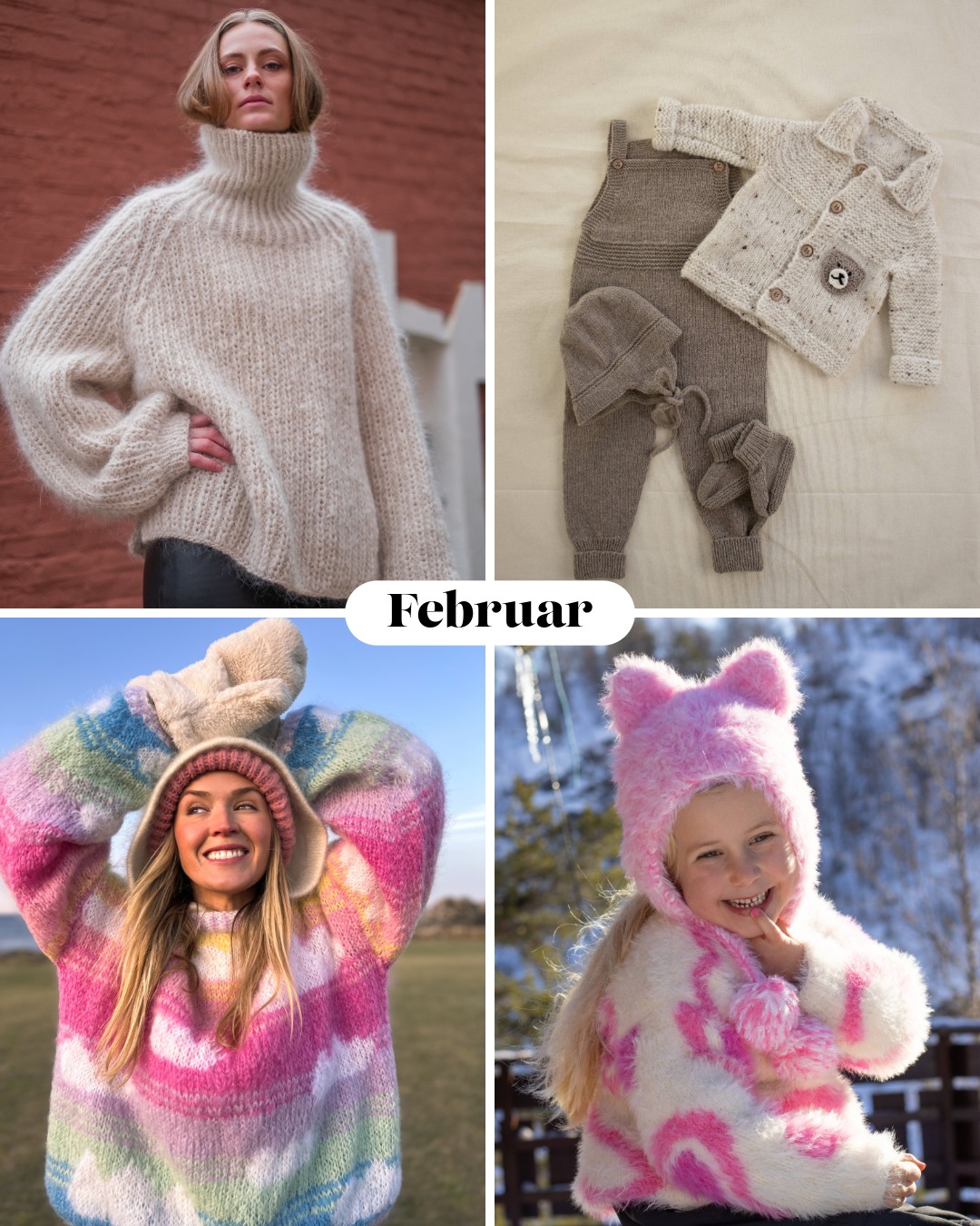 House of Yarn - 🌸🌸🌸 Se de skjønne, matchende vårfine plaggene i til ...