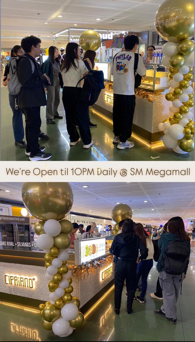 NOW OPEN Cipriano @ SM Megamall... - Cipriano Sans Rival | Facebook