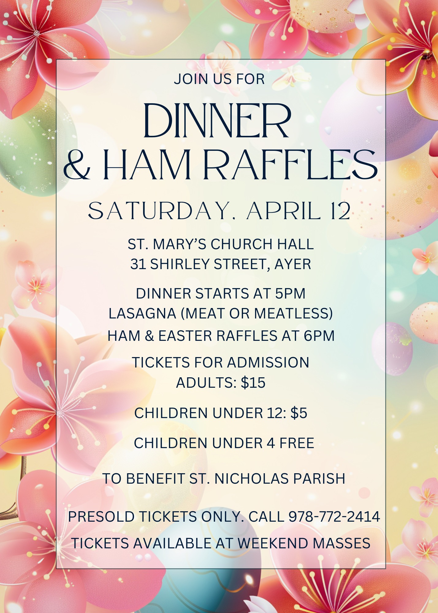 Dinner and Ham Raffle