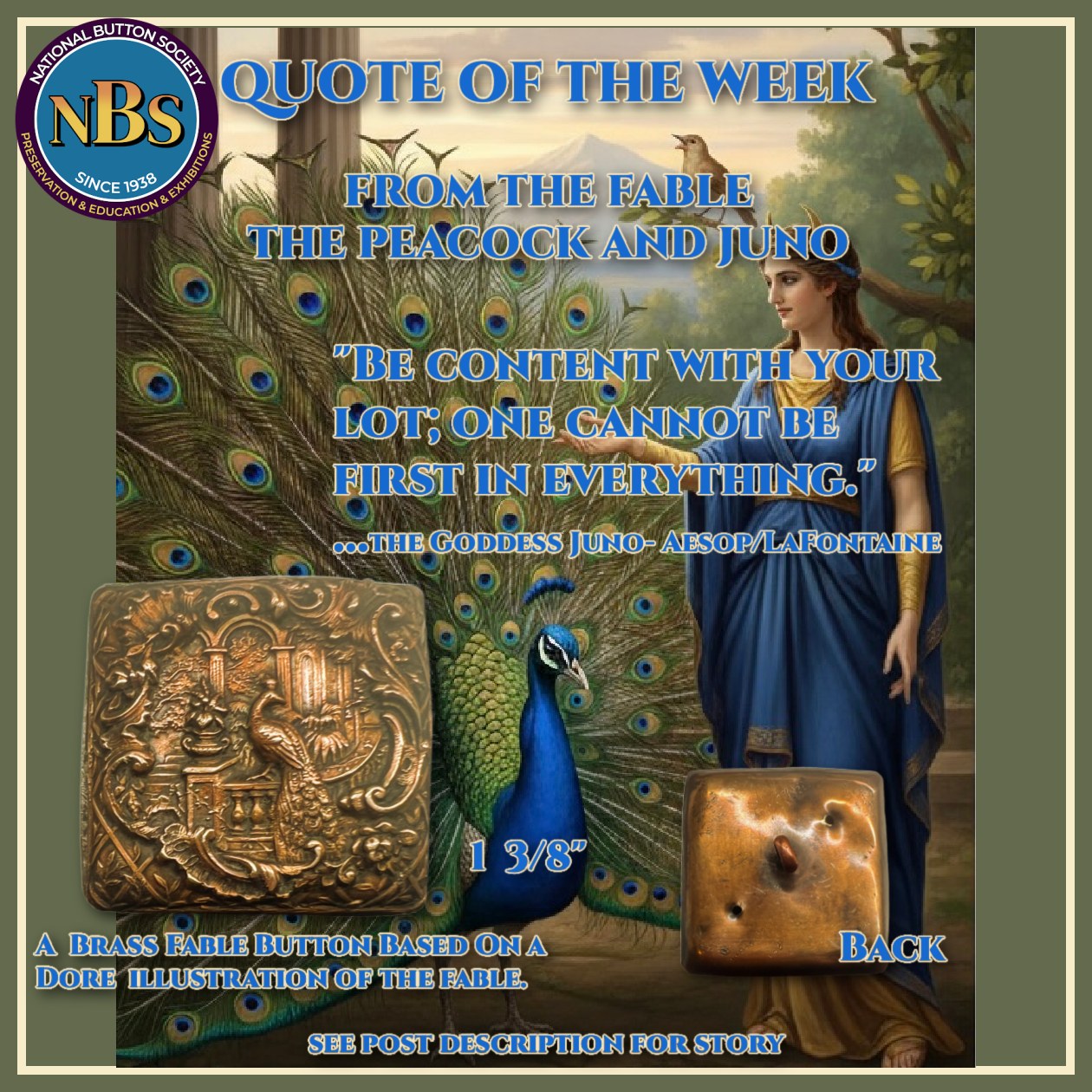 National - As a collector of Fable Buttons, it is not only the ...