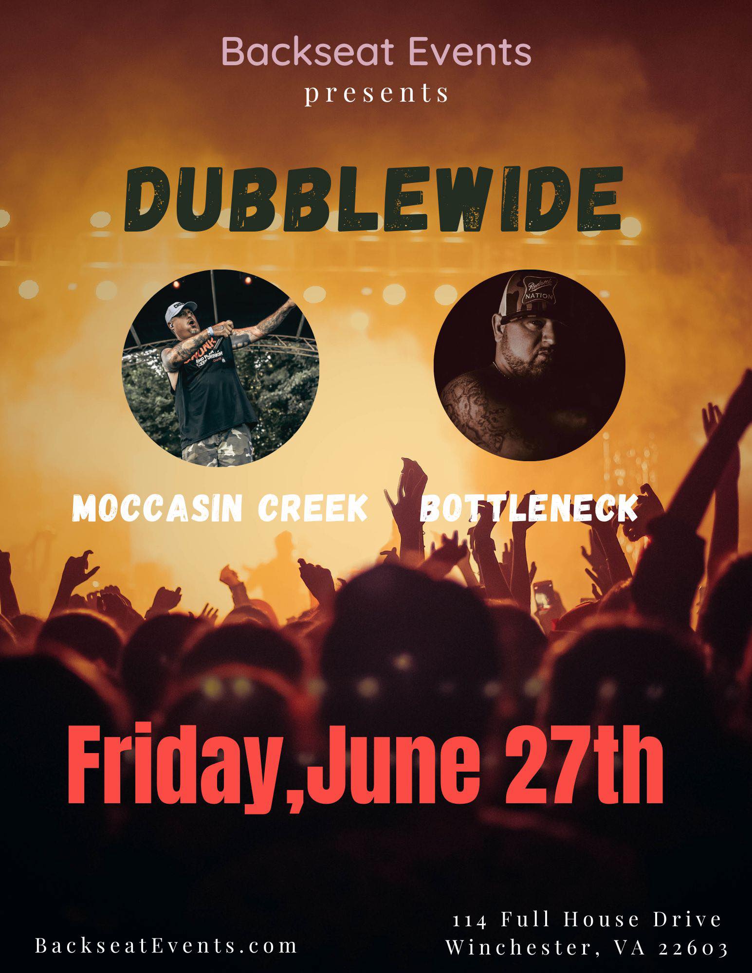 Moccasin - Backseat Events in Winchester, Virginia. Friday night. You ...