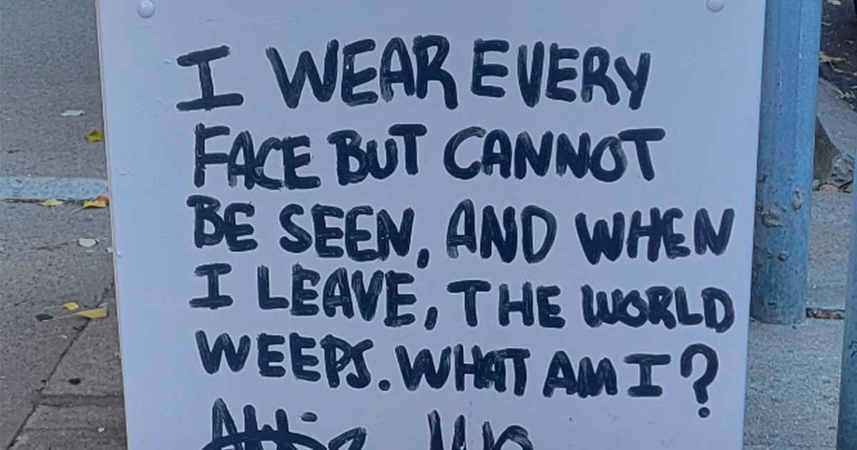 ShutUpImTalking.com - This Simple Riddle Found on the Street Is Driving ...