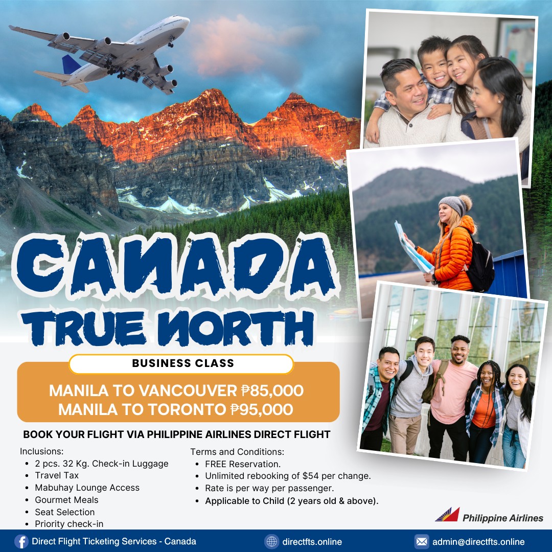 Direct Flight Ticketing Services - Canada | Quezon City