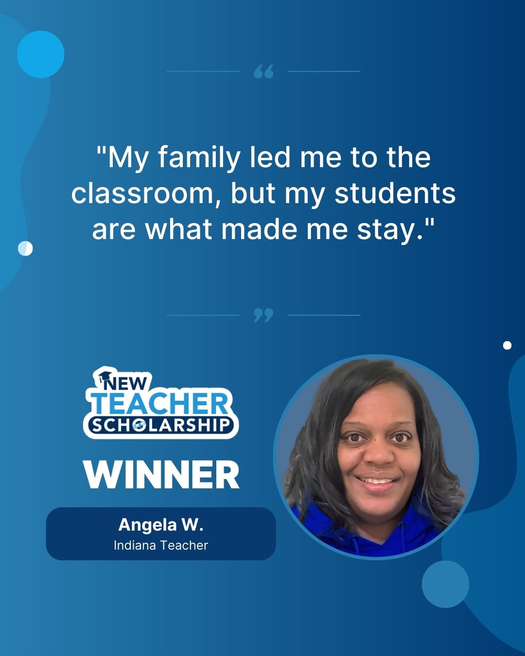 Texas Teachers - Meet Angela W., one of our 2025 New... | Facebook