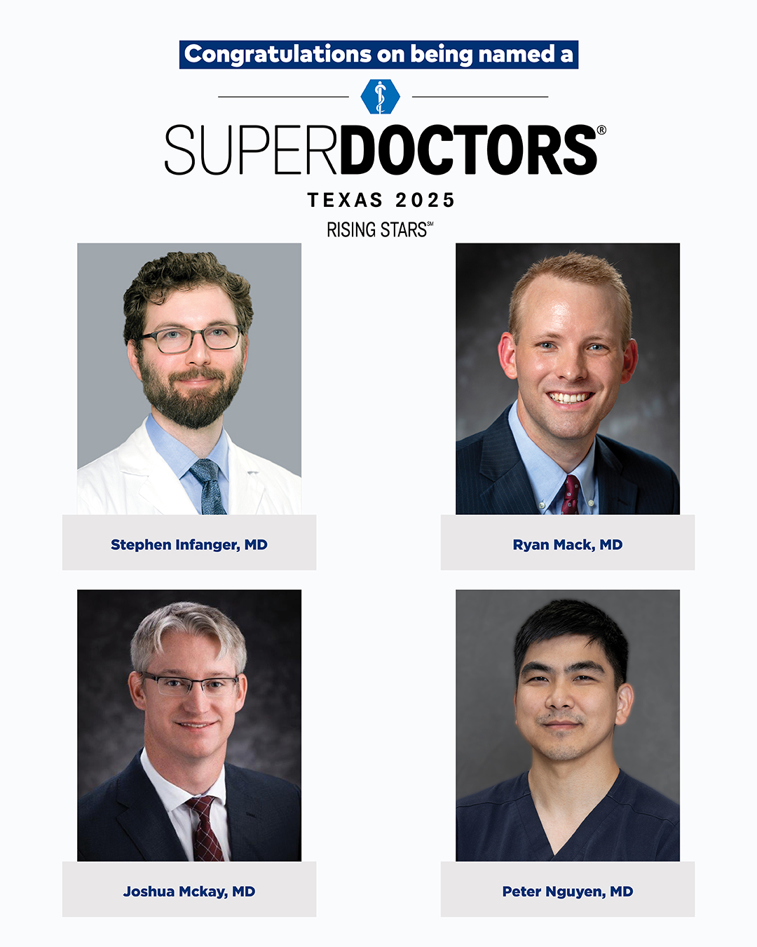 Austin - 🎉 Congratulations to Our 2025 Super Doctors Rising Stars! 🌟 We ...