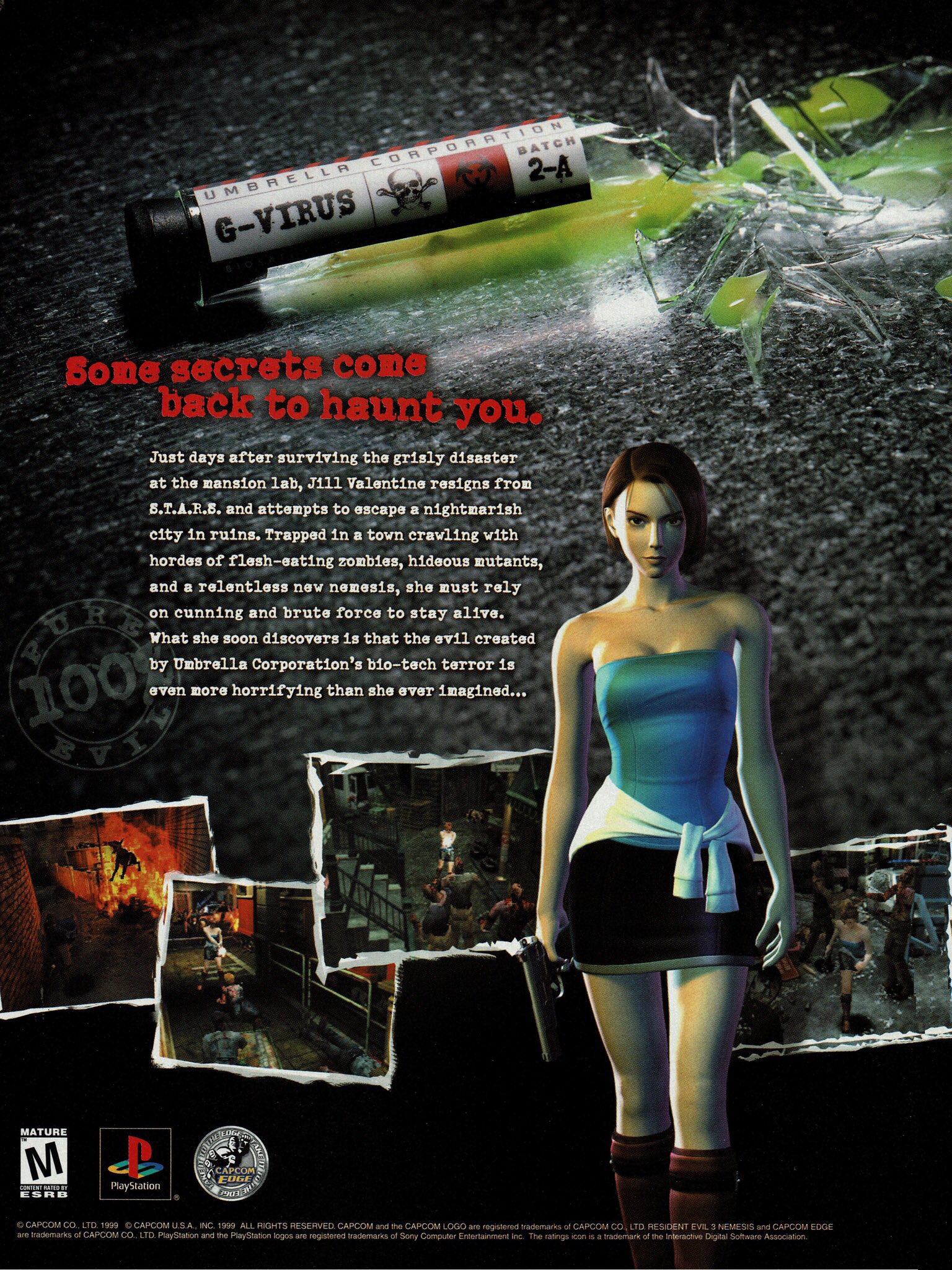 Resident Evil 3: Nemesis Promotional Poster (1999) #ResidentEvil