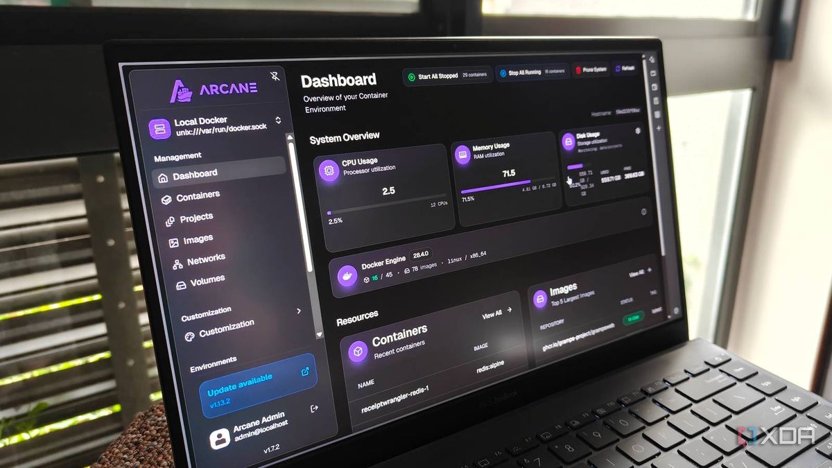Arcane is a Portainer alternative... - XDA Portal & Forums | Facebook