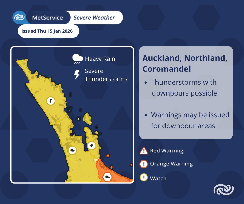 👀Heads up Auckland!👀 ⛈️You guys... - MetService New Zealand | Facebook