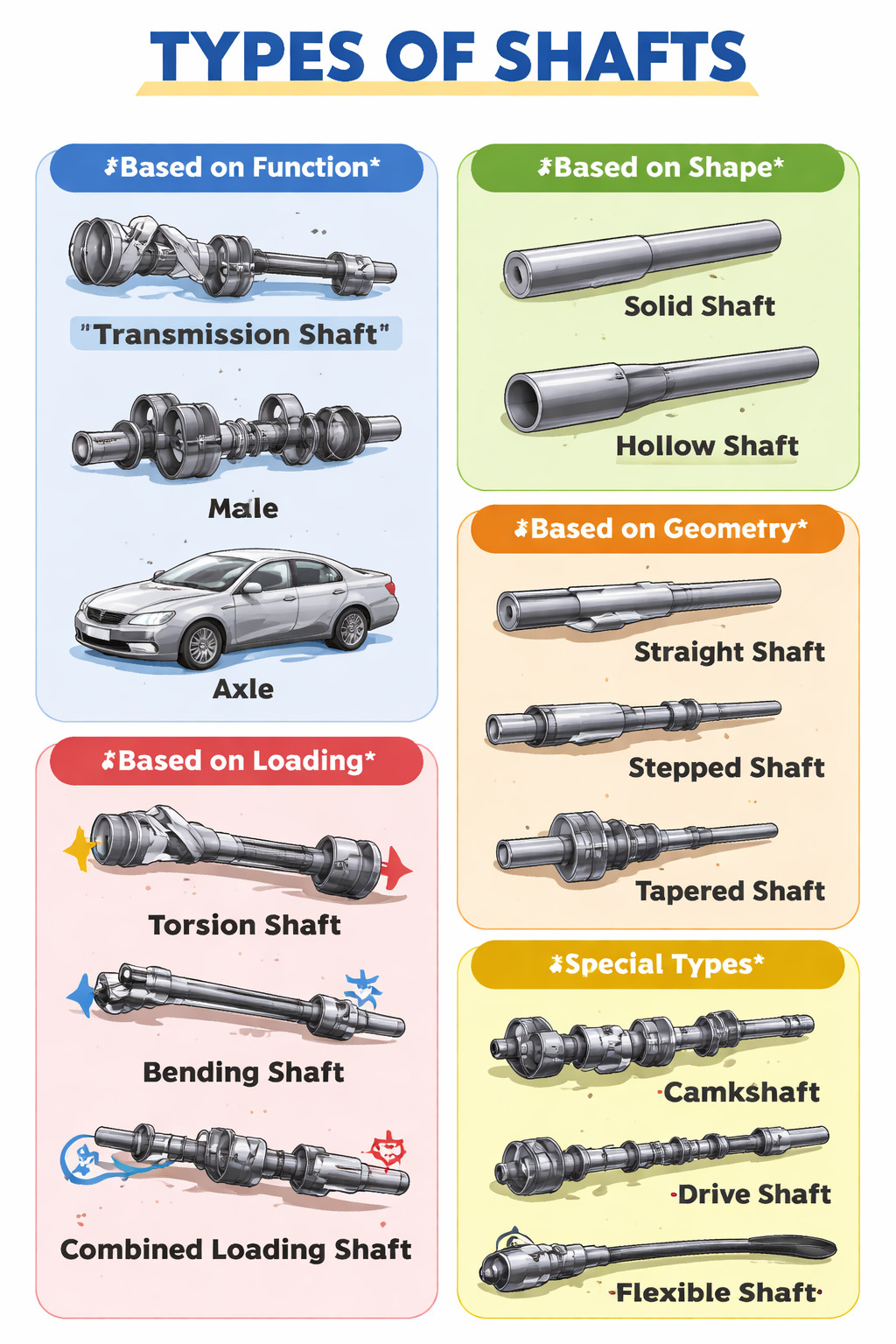 Mechanical - Types of Shaft #fblifestyletyleシ゚viralシ ...