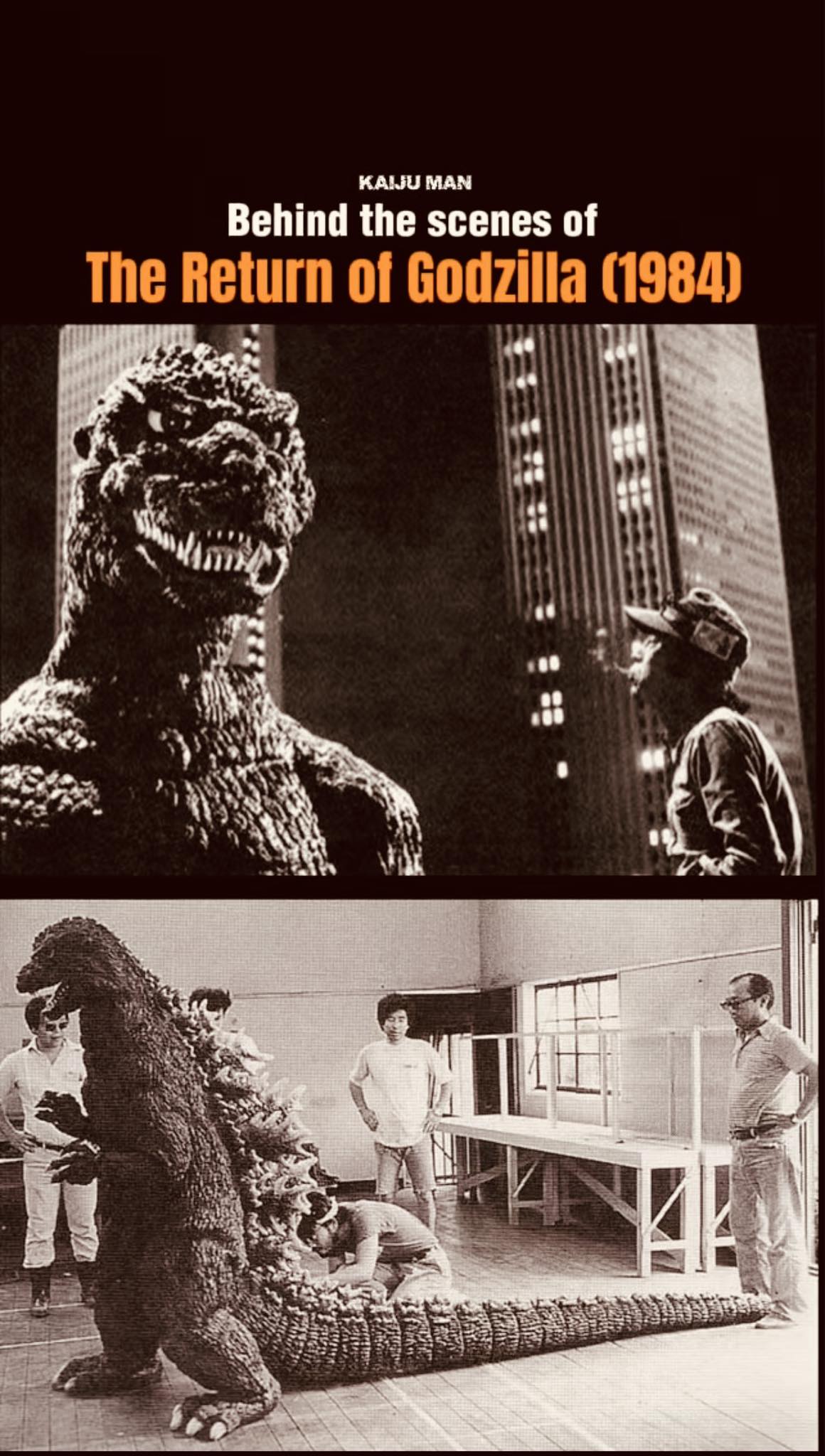 Classic Poster from the film The Return of Godzilla (1984) #godzilla