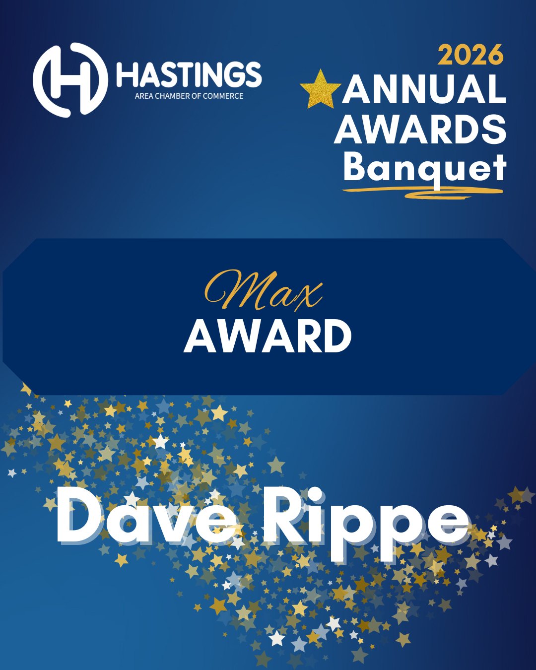 Hastings - 2026 Max Award ⭐ Dave Rippe Queen City Development Dave ...