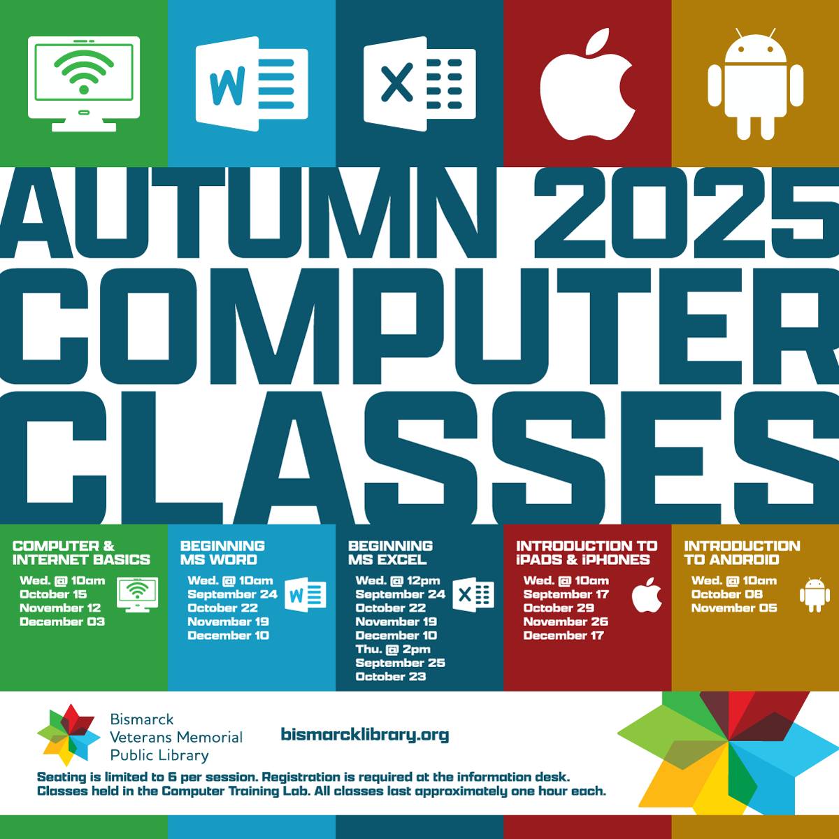 Bismarck - Autumn 2025 Computer Classes Learn the basics of computers ...