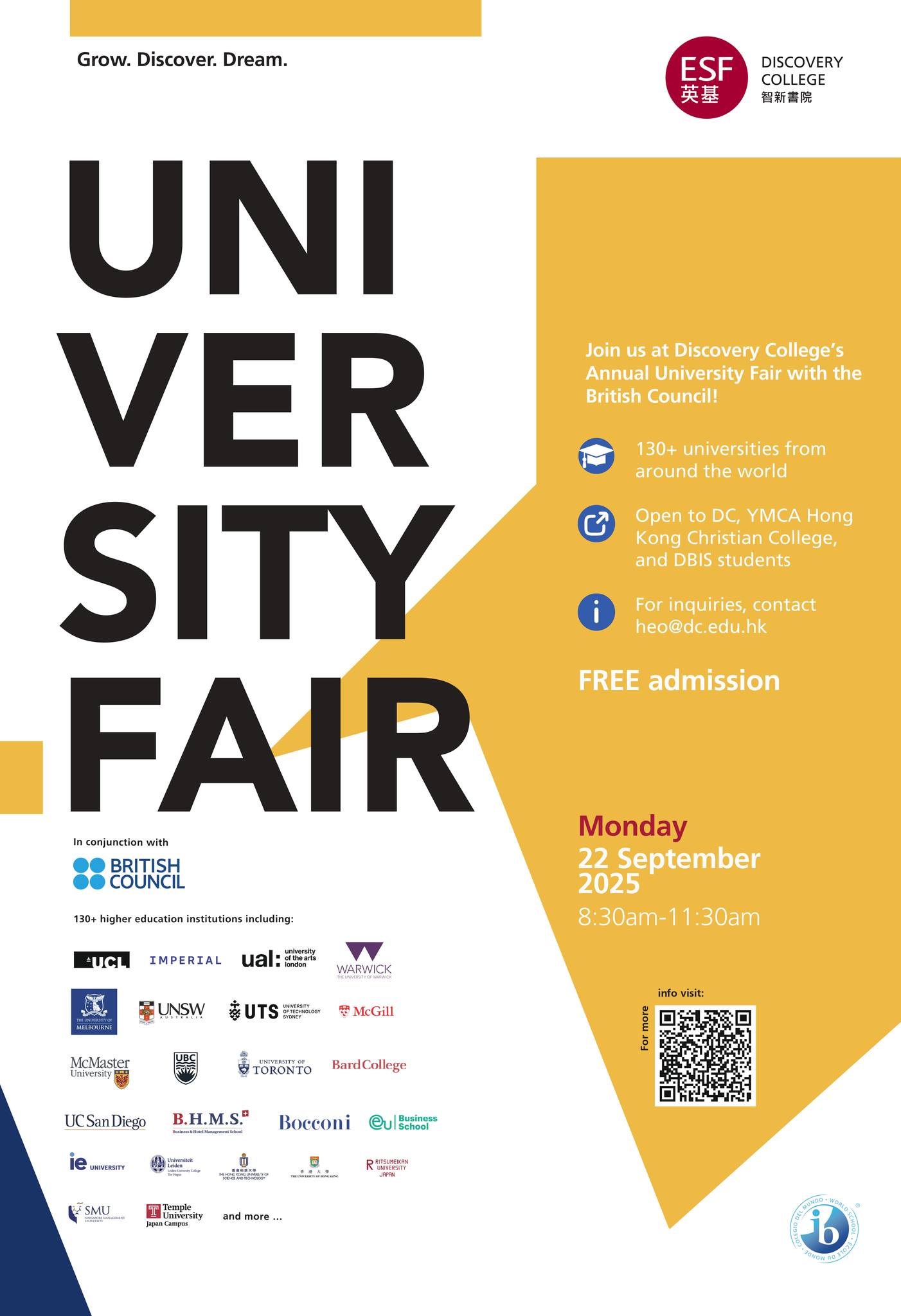 We are excited to welcome 130+... - ESF Discovery College | Facebook