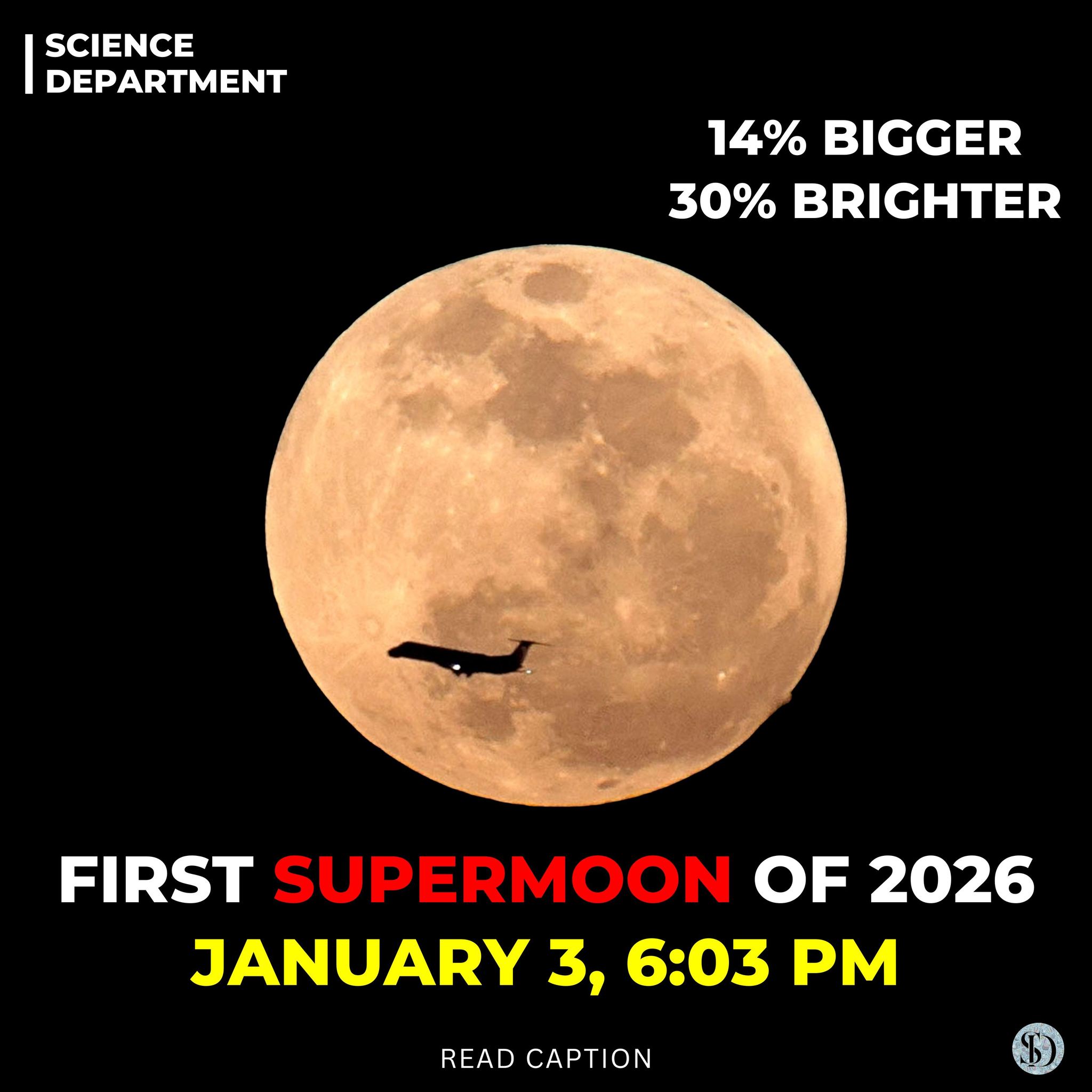 The first supermoon of the year will... - Science Department | Facebook