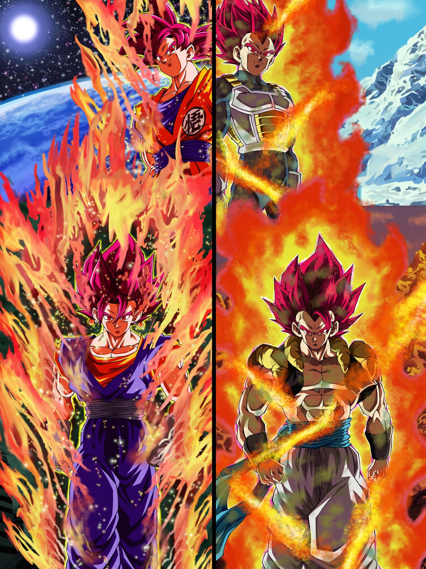 Gogeta - Super Saiyan God 🔥🔥🔥 . 🐉 follow @official.gogeta.blue for more ...