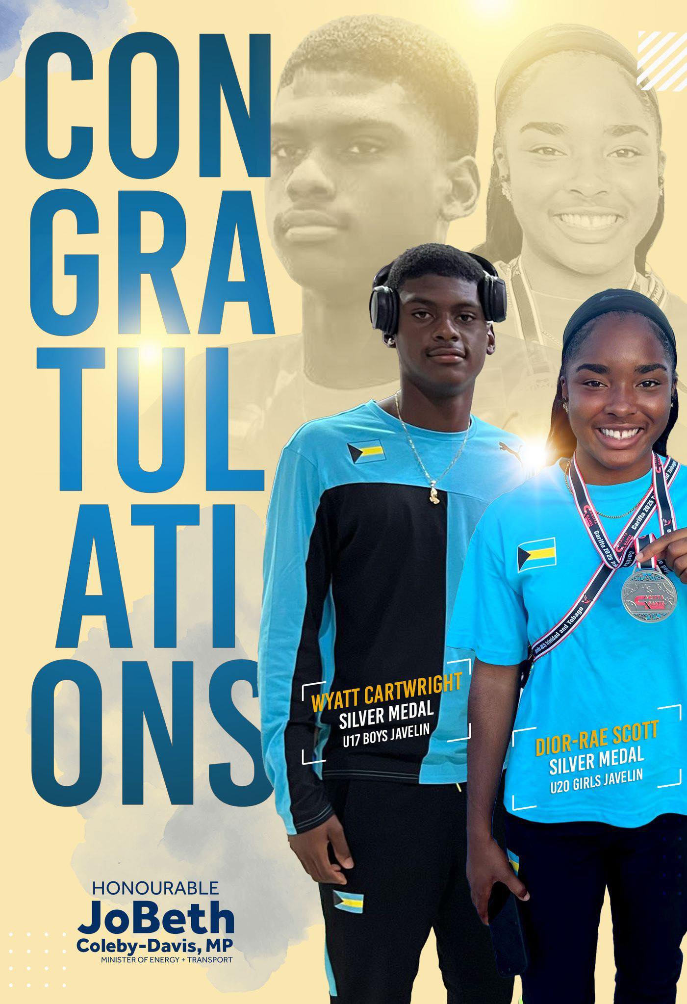 Hon - CONGRATULATIONS to Dior-Rae Scott and Wyatt Cartwright! Silver ...