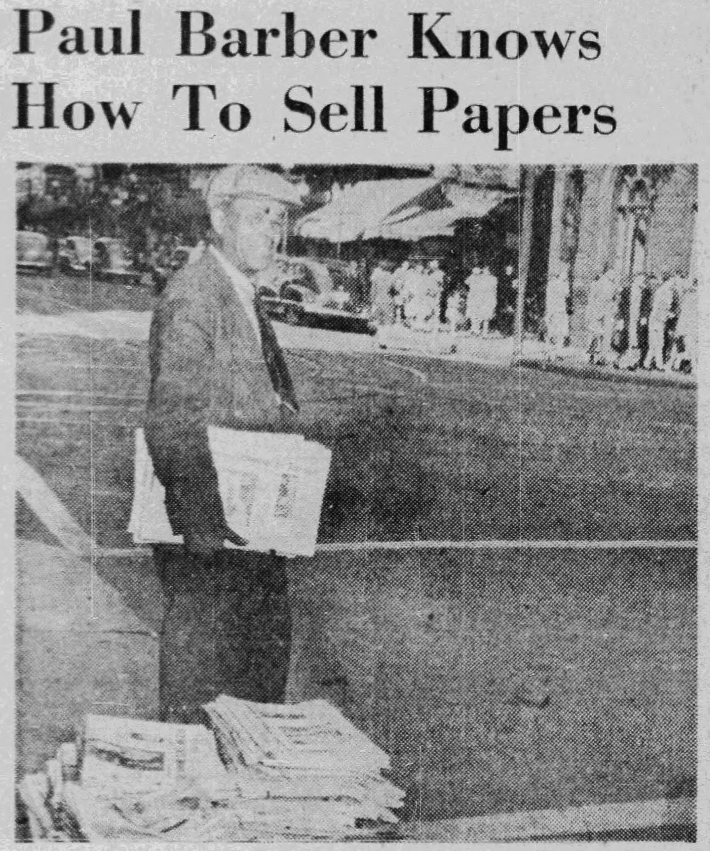 The Historical - Ashley Newall shares the story of Paul J. Barber, WWI ...