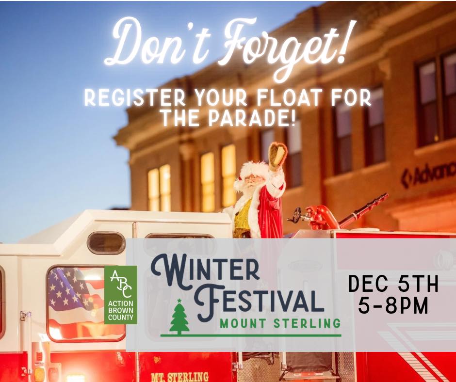 You can still register your float in... - Action Brown County | Facebook