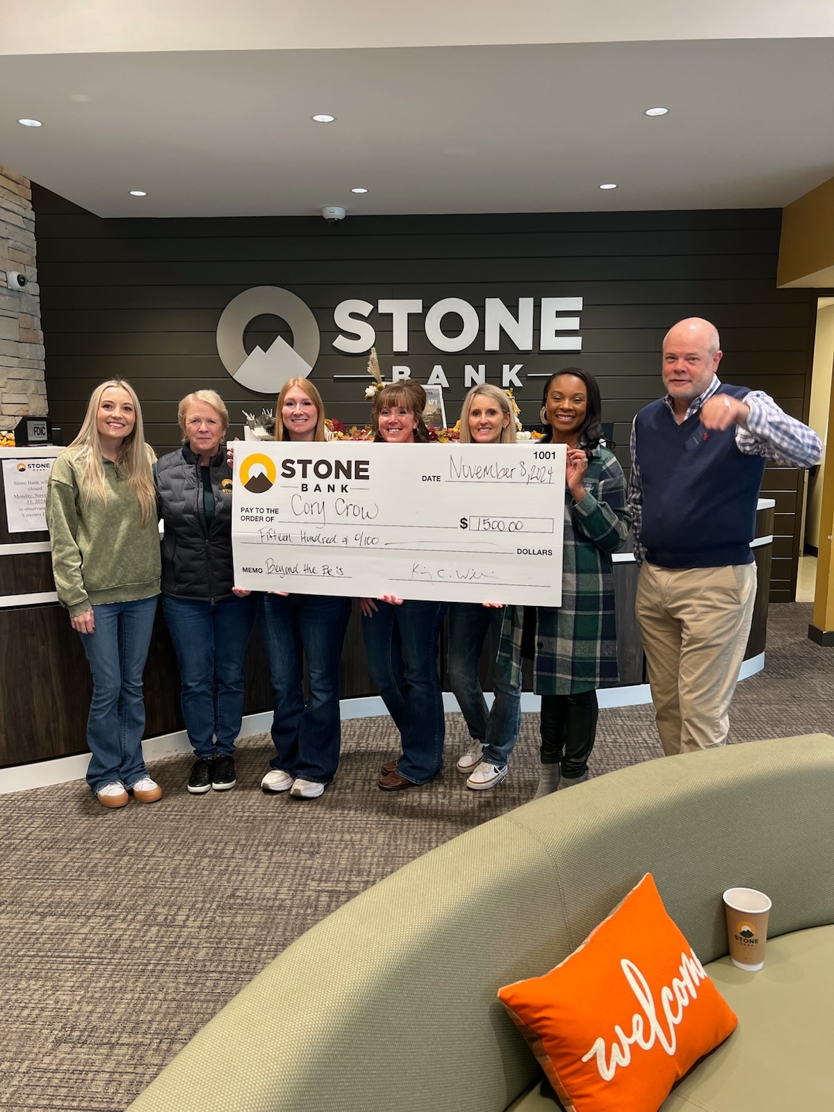 Stone Bank - 🏆 Congratulations to Cory Crow, our 2024...