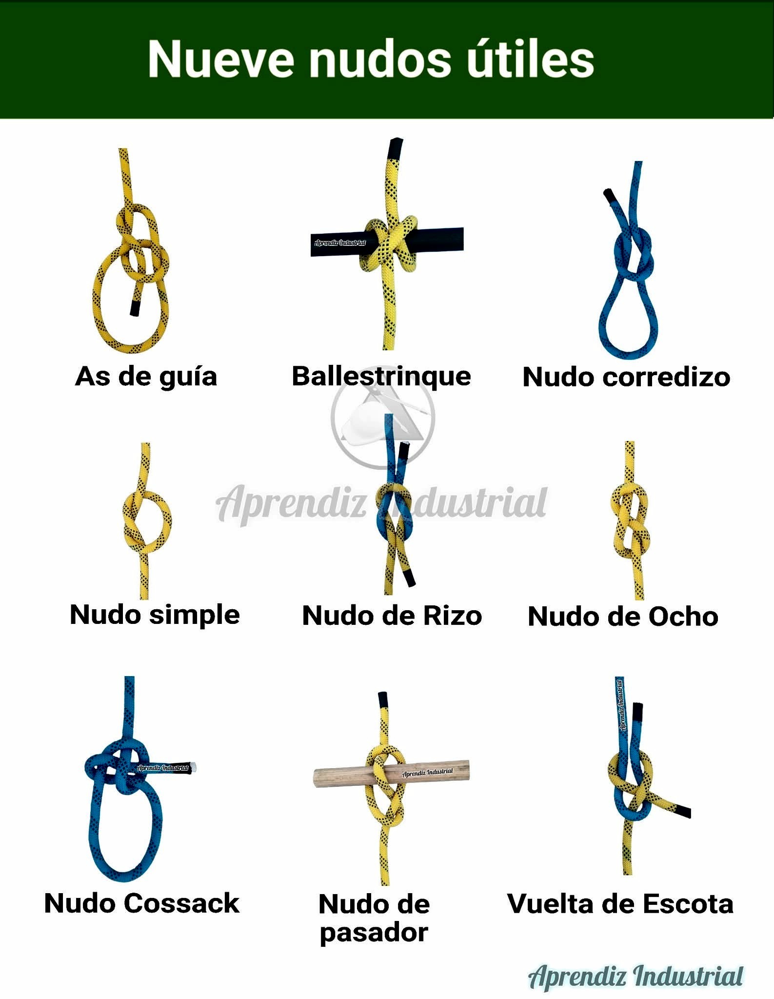 Nudos útiles faciles de hacer. - Aprendiz Industrial | Facebook