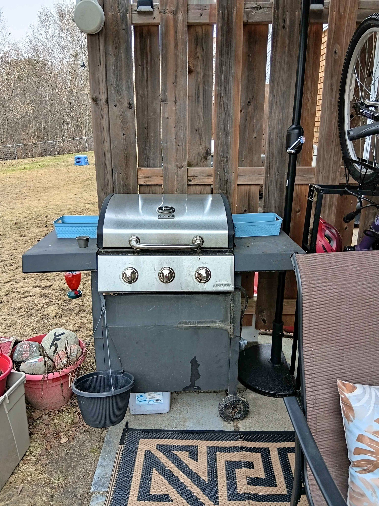 GD Grills Rotisserie BBQ Grill w/ Side Tables - Barbecues, Grills ...