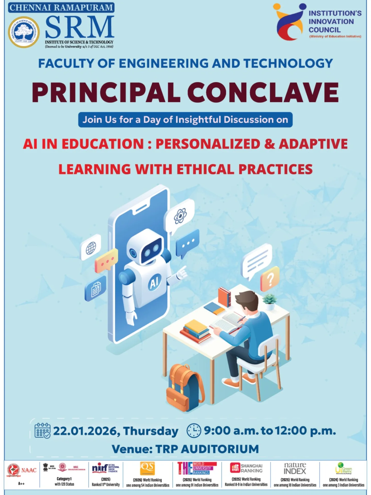 SRM - 📢 Principal Conclave 2026 | SRM Ramapuram Join us for an ...
