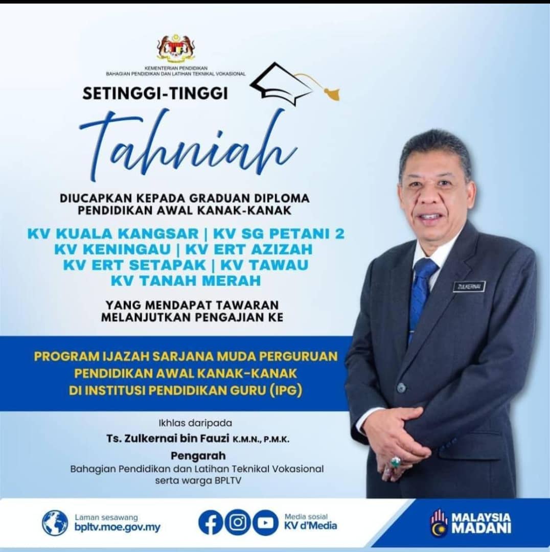 🎓 Setinggi-tinggi Tahniah!... - Kolej Vokasional Tanah Merah | Facebook