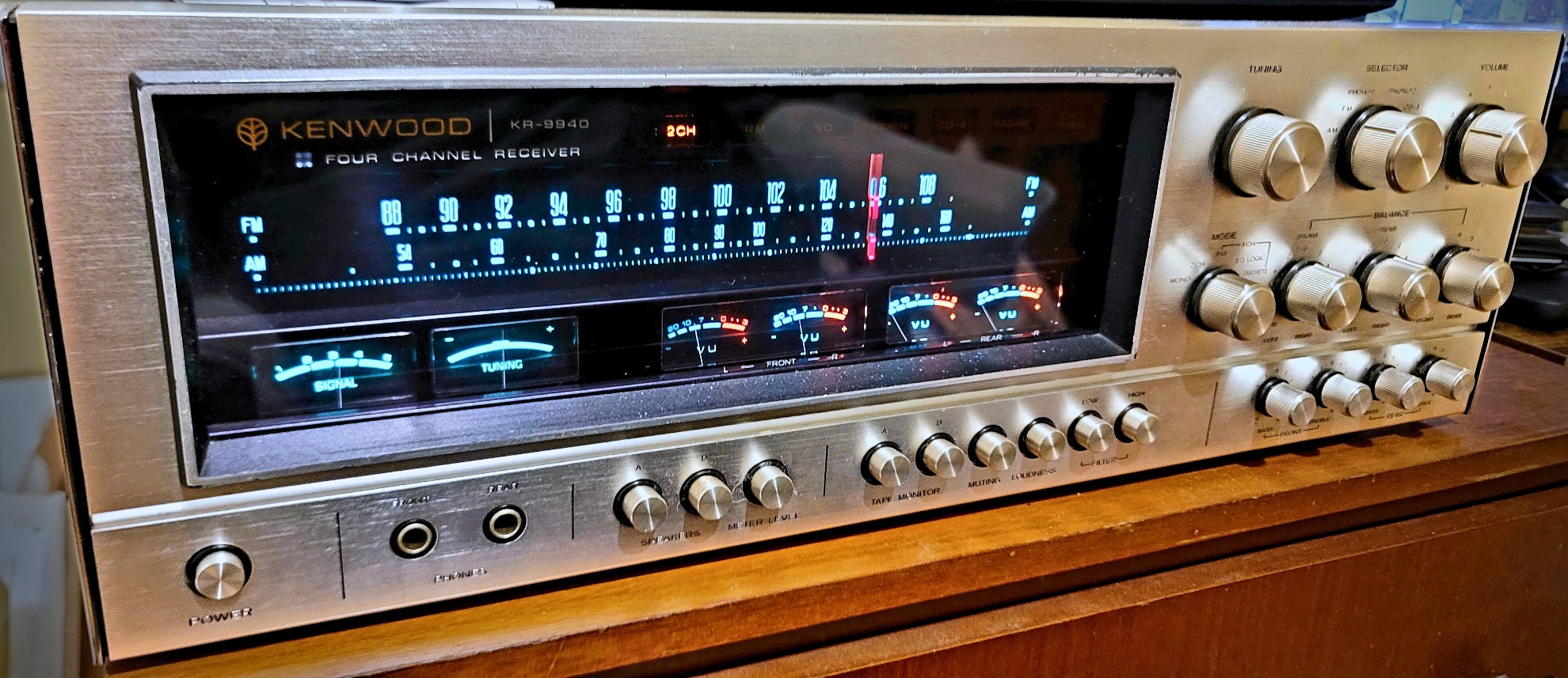 My Kenwood KR-9940 Quad from 1974. Purchased at Rhein Main AFB in