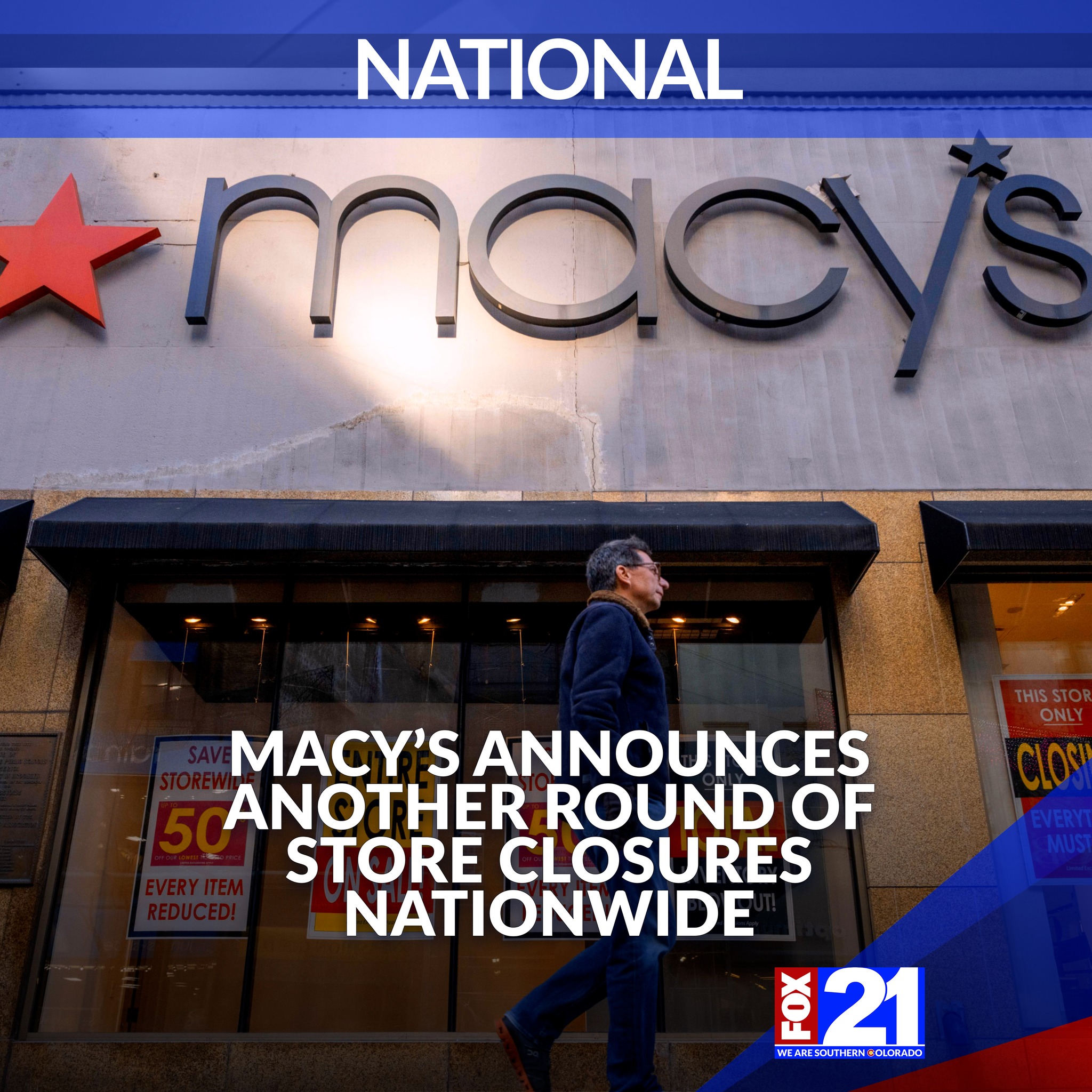 FOX21 News - Macy’s revealed 14 additional store closures... | Facebook