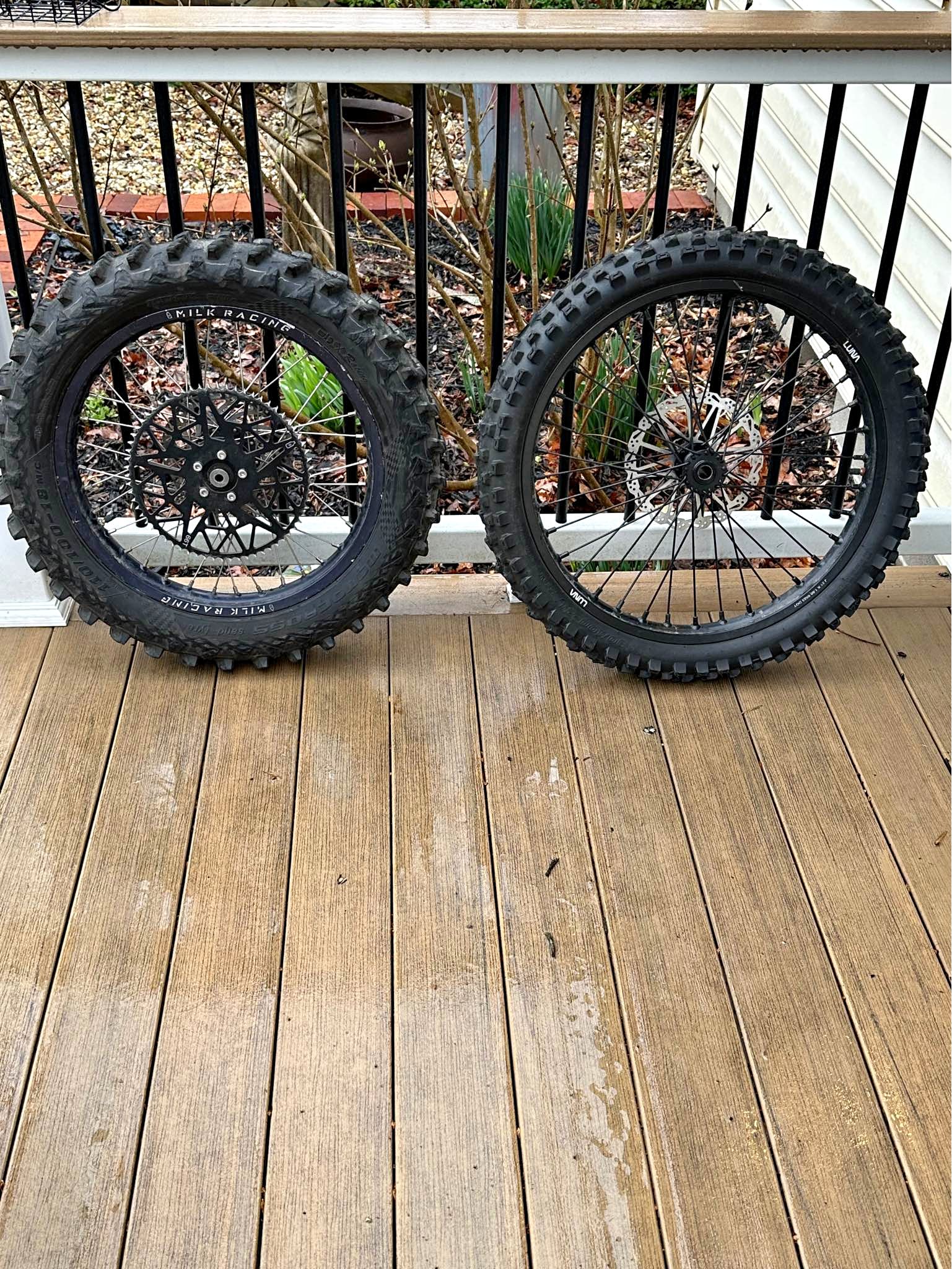 21/18 milk racing and Luna cycles Surron wheels - Car Wheels, Tires ...