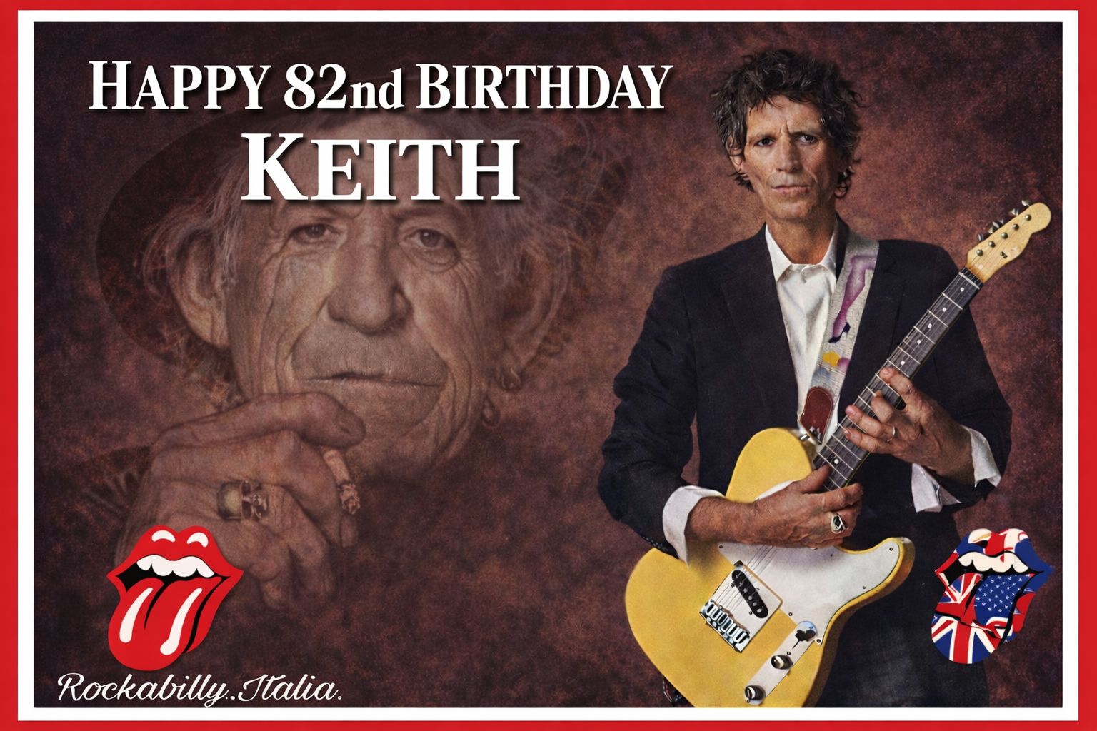 🎸 Happy 82nd Birthday to the one and only Keith Richards
