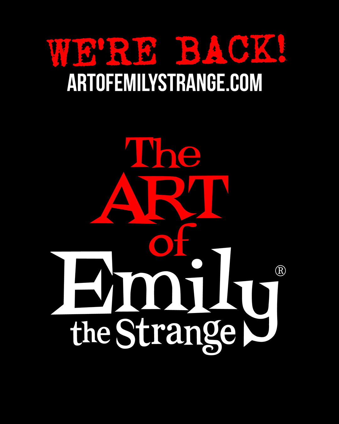 The Art of Emily the Strange is finally available to everyone